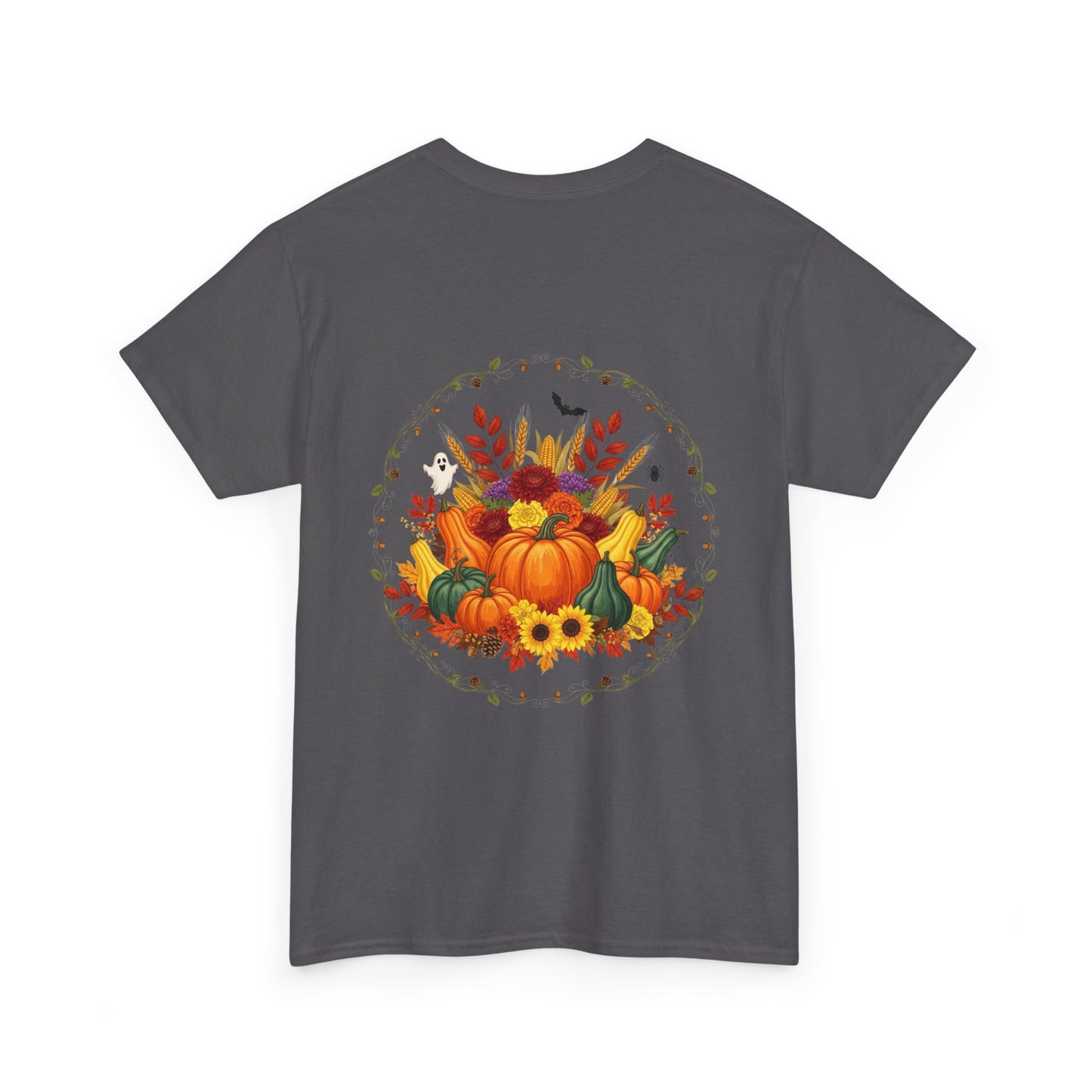 Fall Vibes Unisex Cotton Tee | Cute Autumn Shirt for Thanksgiving, Seasonal Gatherings, Cozy Nights, Harvest Celebrations, Gift