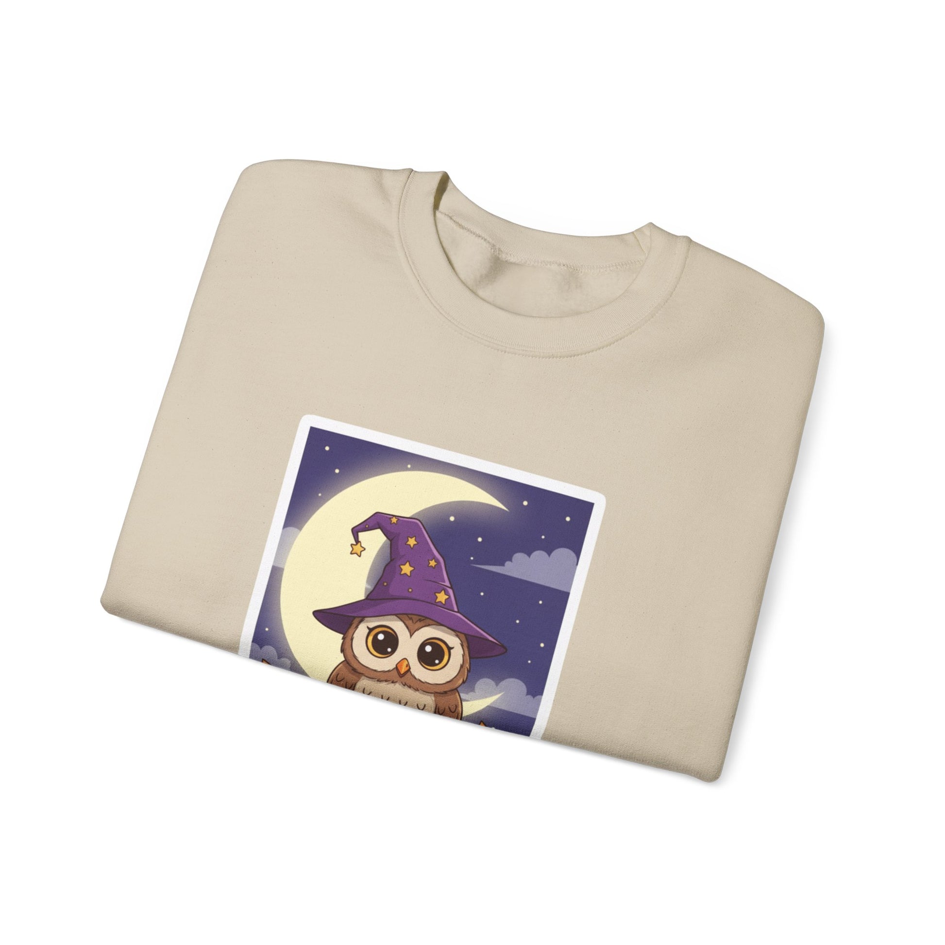 Hoo's Ready for Halloween? Sweatshirt - Cozy Halloween Gift, Cute Owl Design, Fall Style, Unisex Crewneck, Great for Costume Parties - Resilient Mind Media