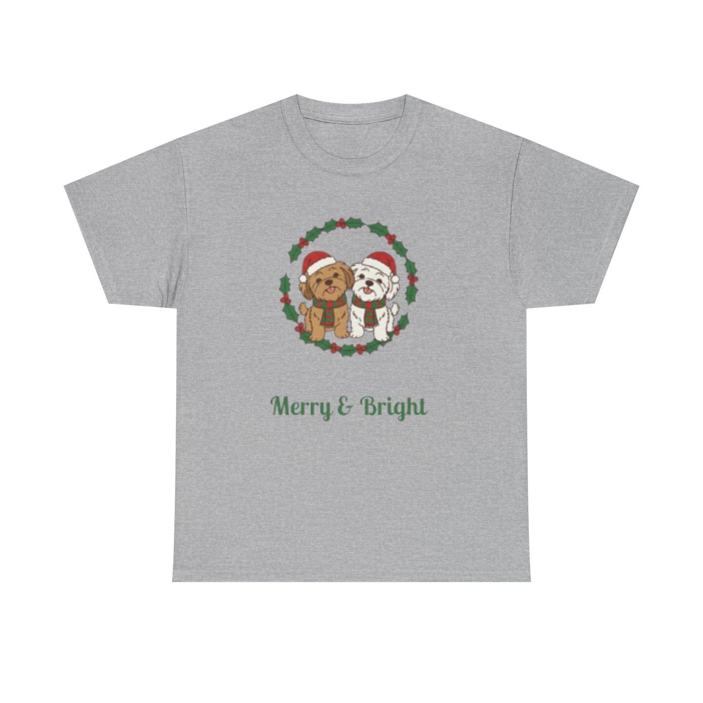 Unisex Holiday Tee, Merry & Bright Christmas Shirt, Cute Winter Clothing, Gift for Him/Her, Cozy Festive Apparel, Family Matching Tees - Resilient Mind Media