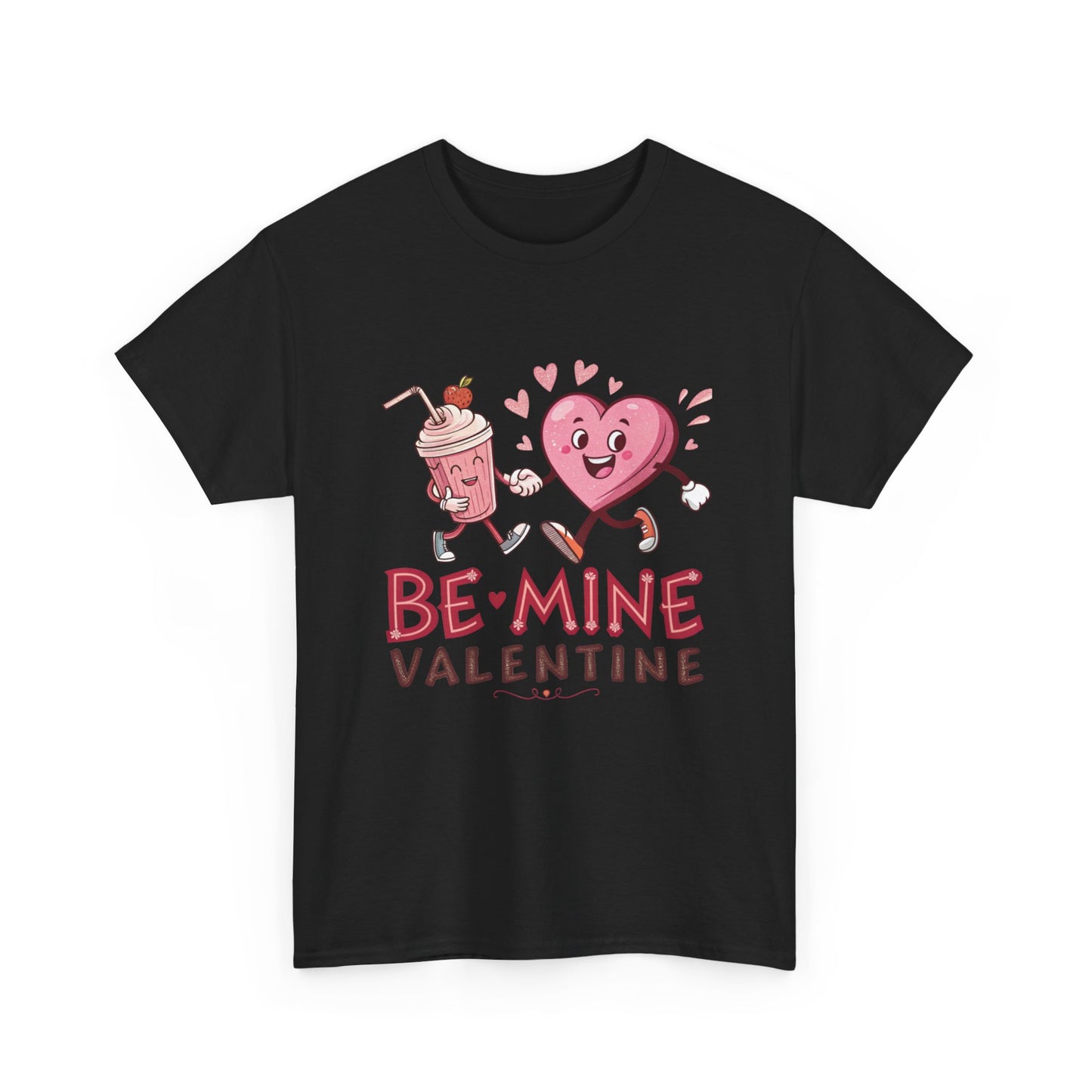 Valentine's Day Unisex Heavy Cotton Tee - 'Be Mine' Graphic T-Shirt - Resilient Mind Media