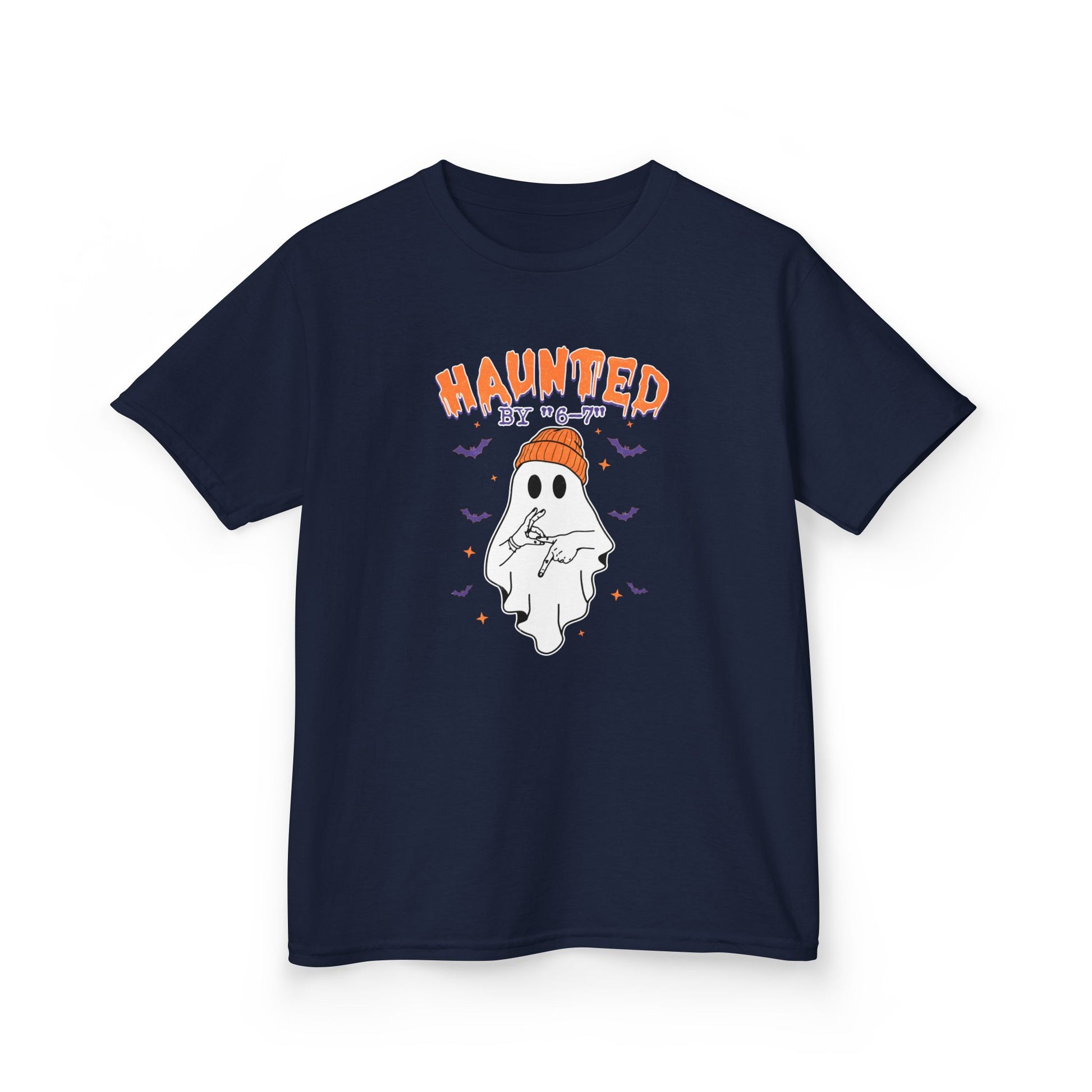 Haunted Kids Tee, Spooky Kids Shirt, Halloween Costume Tee, Trick - or - Treat Top, Ghost Graphic Tee, Fun Gift for Children - Resilient Mind Media