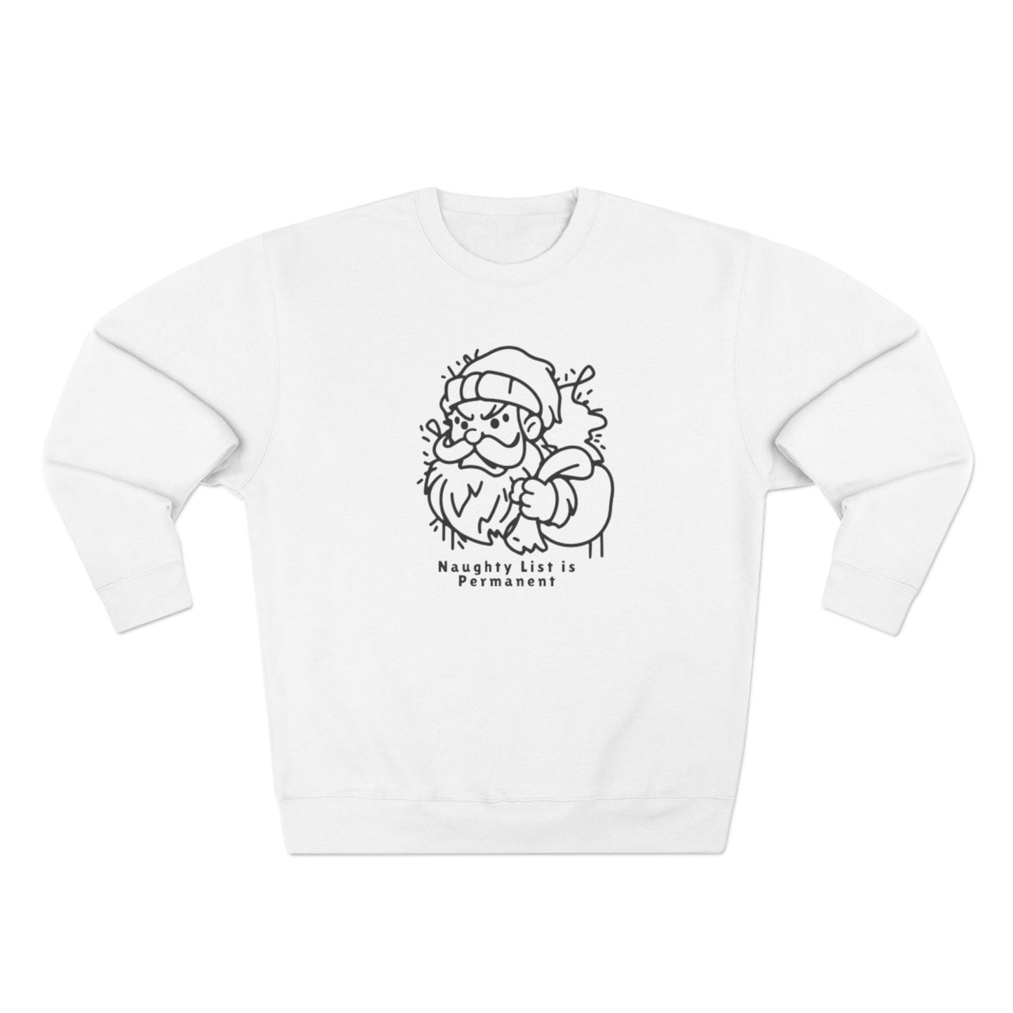 Santa Saying Naughty List Unisex Crewneck Sweatshirt - Resilient Mind Media