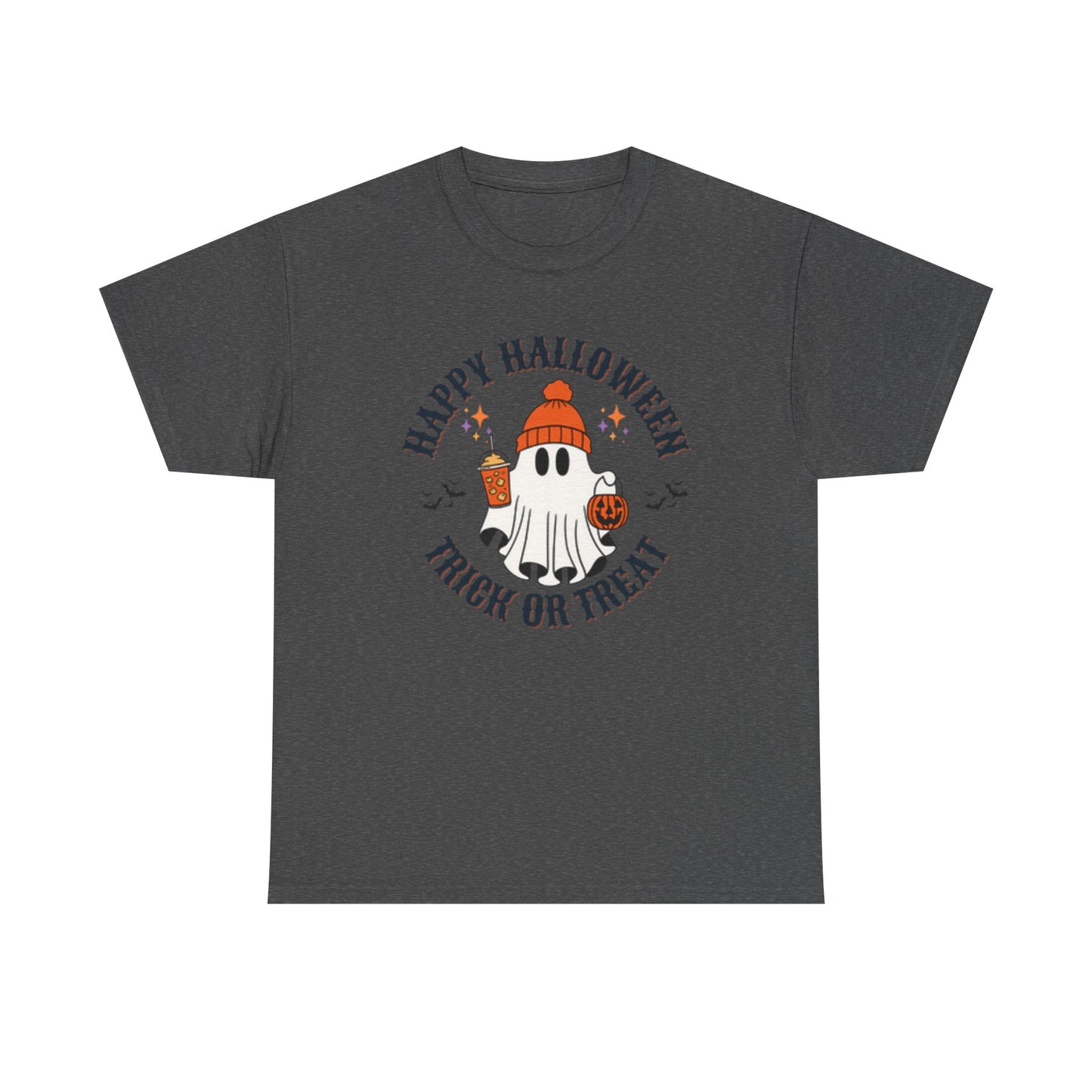 Halloween Ghost T-Shirt | Happy Halloween Trick or Treat Tee | Unisex Cotton Shirt | Spooky Season Apparel | Gifts for Halloween [...] - Resilient Mind Media