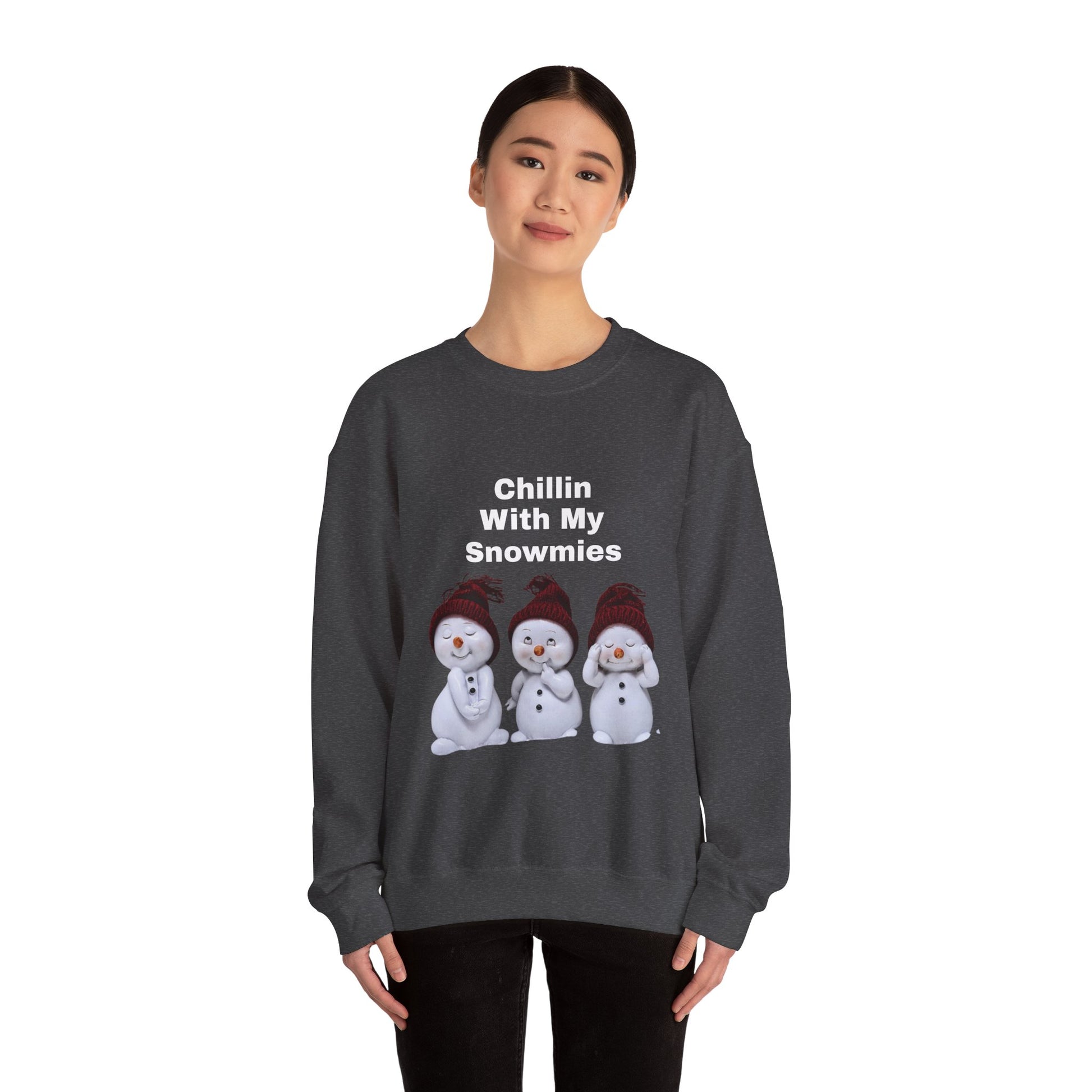 Cozy Holiday Sweatshirt with Snowman Design, Cute Winter Apparel, Christmas Gift, Unisex Crewneck, Perfect for Cold Days, Fun Holiday Outfit - Resilient Mind Media