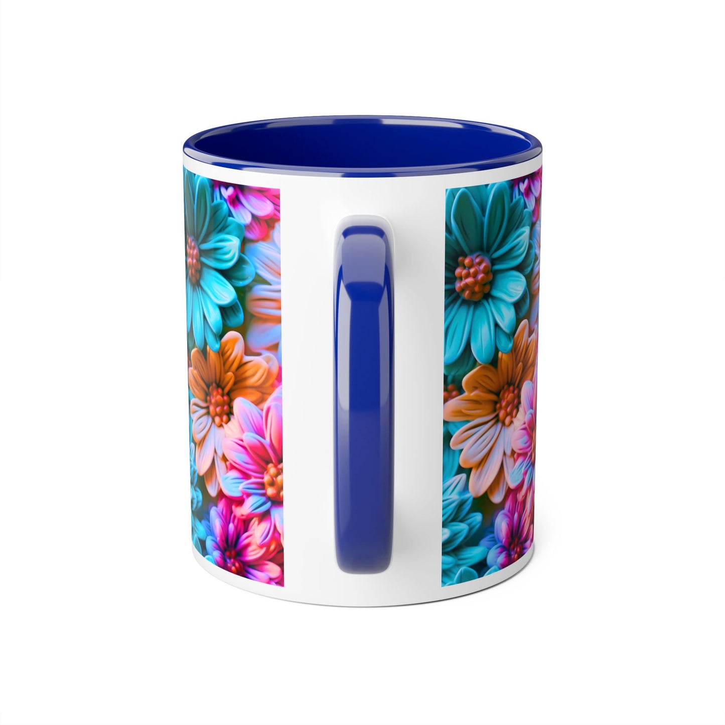 Vibrant Floral Accent Mug - 11oz Coffee Cup for Garden Lovers - Resilient Mind Media