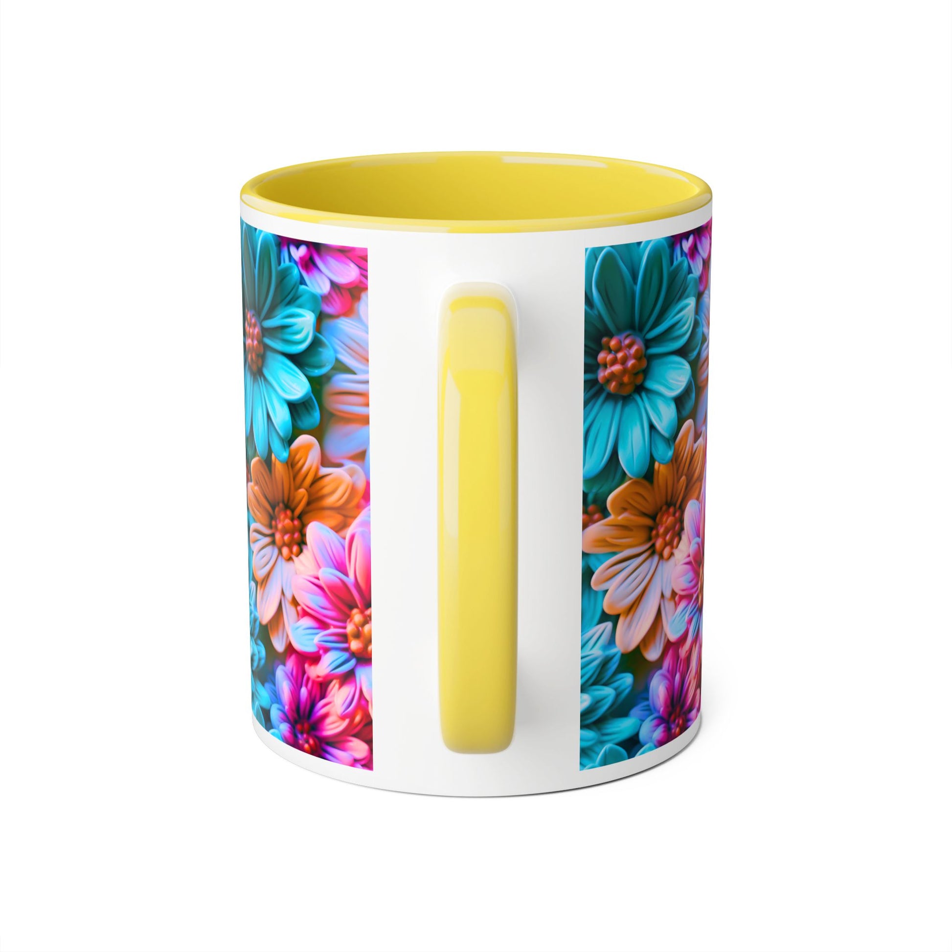 Vibrant Floral Accent Mug - 11oz Coffee Cup for Garden Lovers - Resilient Mind Media