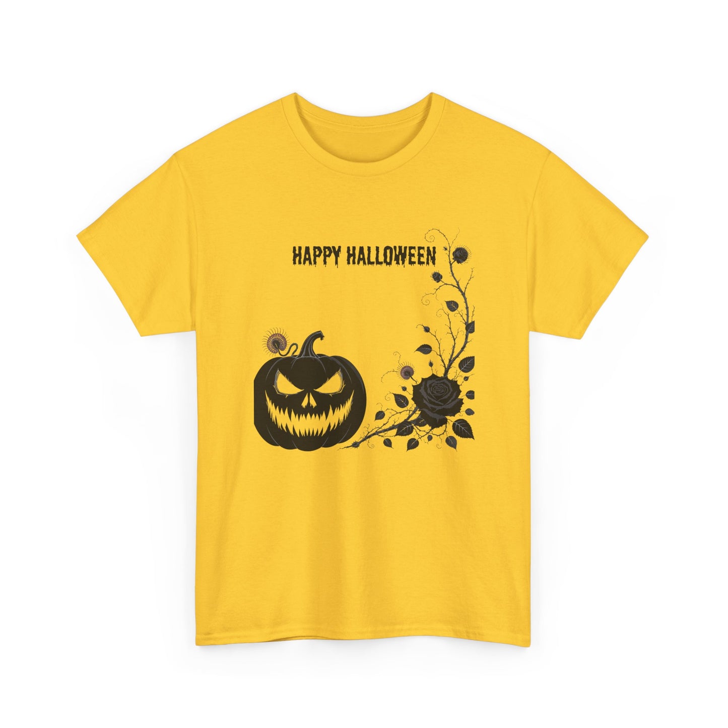 Halloween Unisex Heavy Cotton Tee, Spooky Shirt, Fall Fashion, Pumpkin Shirt, Halloween Celebration, Gothic Tee - Resilient Mind Media