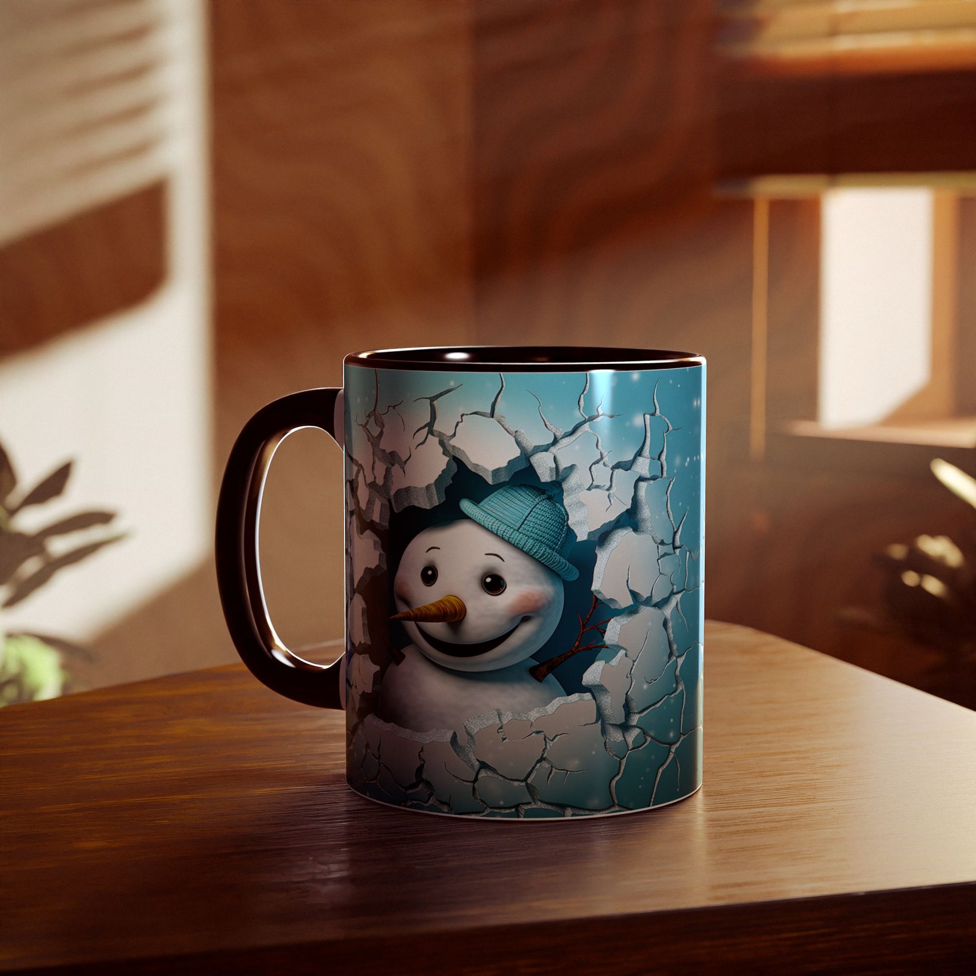 Winter Wonderland Snowman Accent Mug, 11oz - Resilient Mind Media