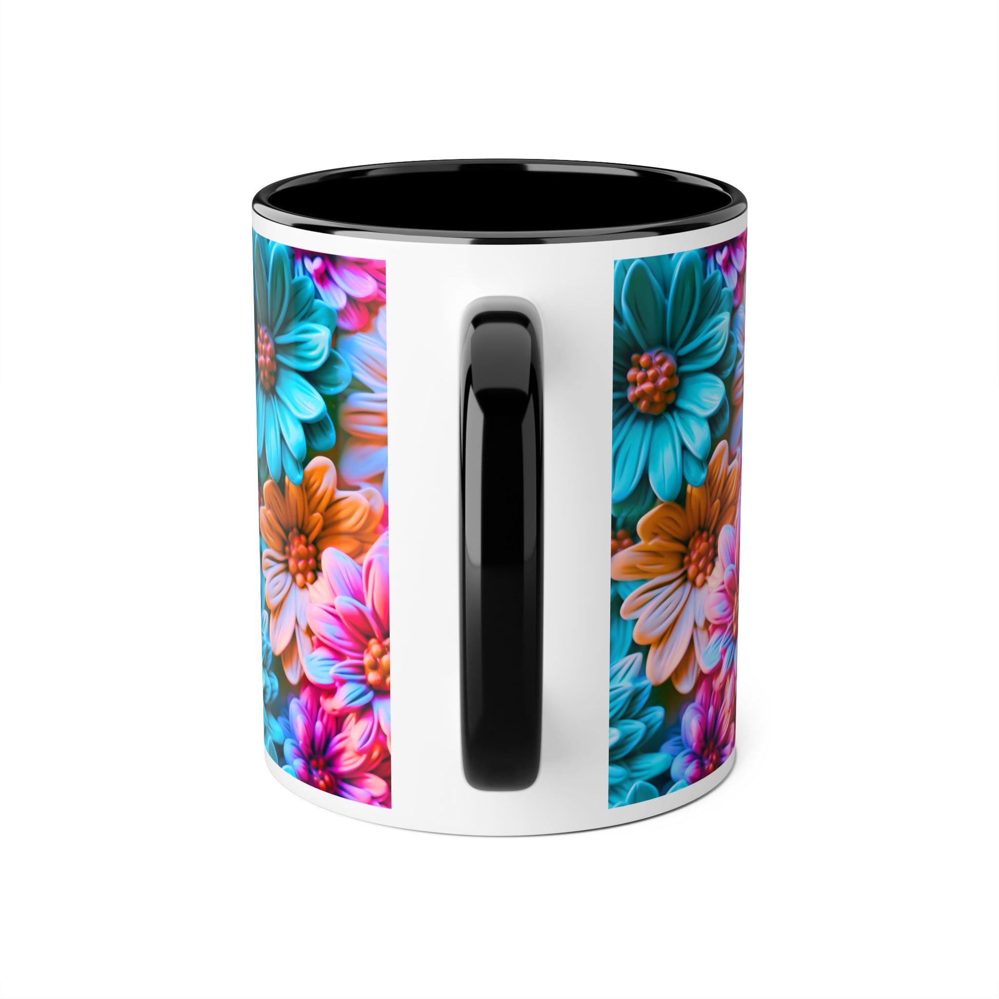 Vibrant Floral Accent Mug - 11oz Coffee Cup for Garden Lovers - Resilient Mind Media
