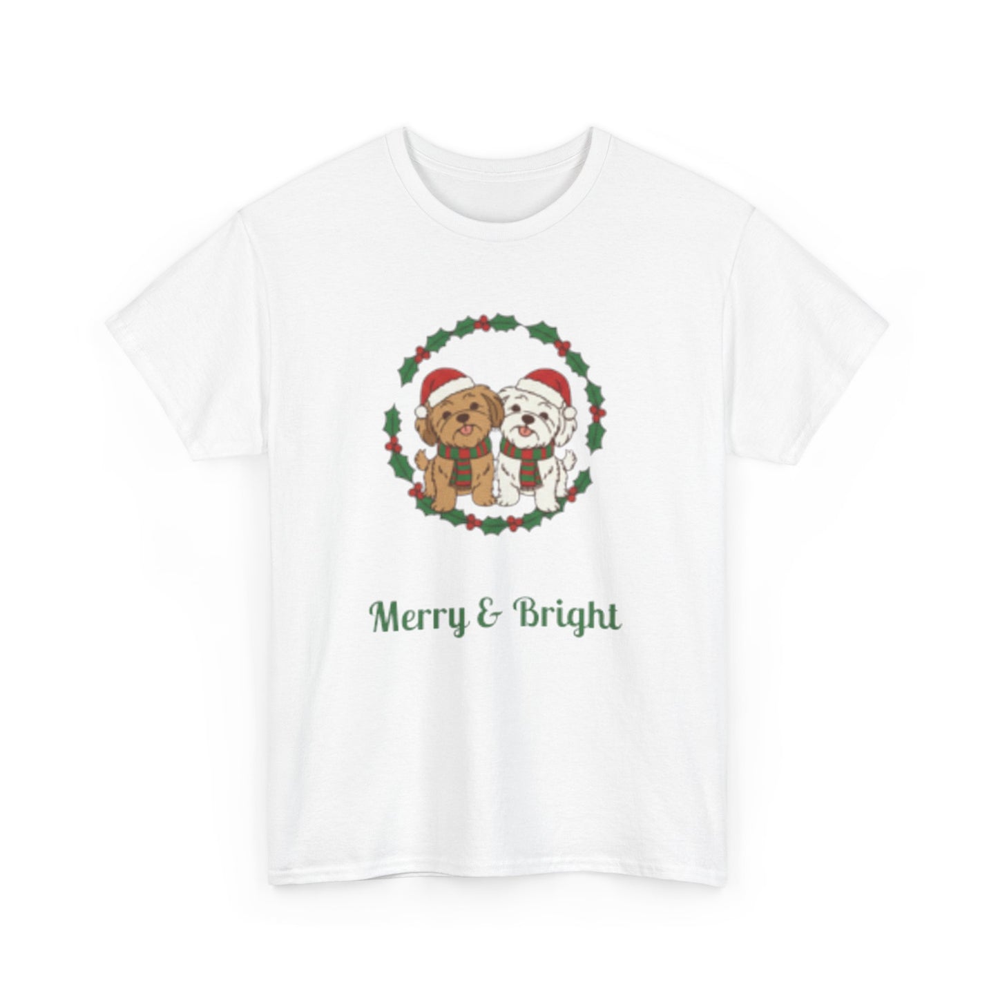 Unisex Holiday Tee, Merry & Bright Christmas Shirt, Cute Winter Clothing, Gift for Him/Her, Cozy Festive Apparel, Family Matching Tees - Resilient Mind Media