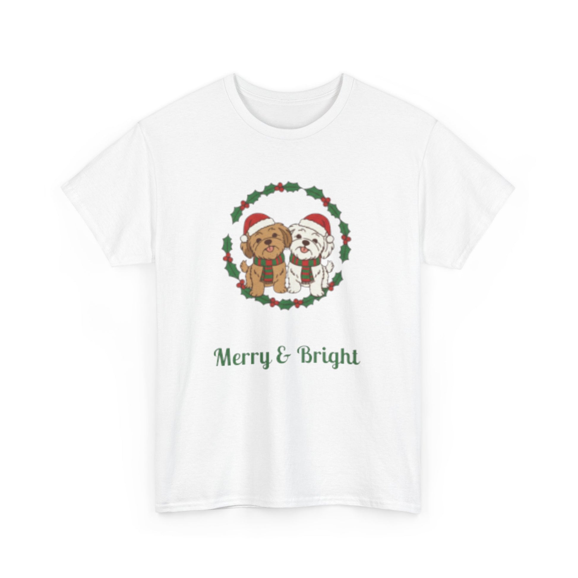 Unisex Holiday Tee, Merry & Bright Christmas Shirt, Cute Winter Clothing, Gift for Him/Her, Cozy Festive Apparel, Family Matching Tees - Resilient Mind Media