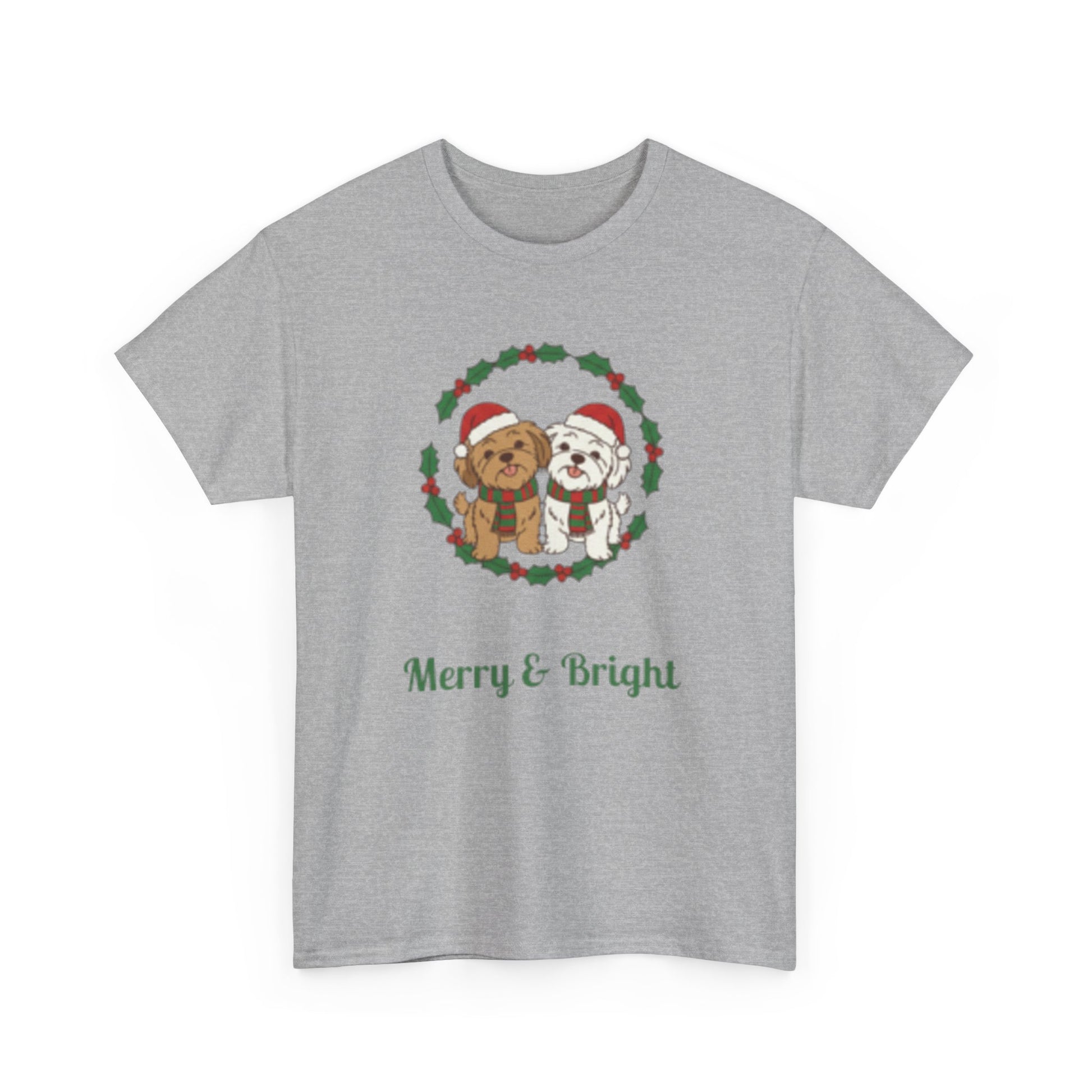 Unisex Holiday Tee, Merry & Bright Christmas Shirt, Cute Winter Clothing, Gift for Him/Her, Cozy Festive Apparel, Family Matching Tees - Resilient Mind Media
