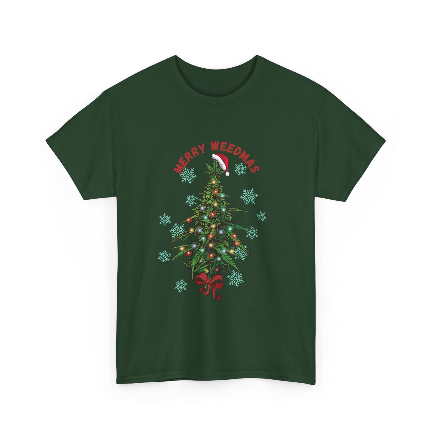 Merry Weedmas Unisex Heavy Cotton Tee - Resilient Mind Media