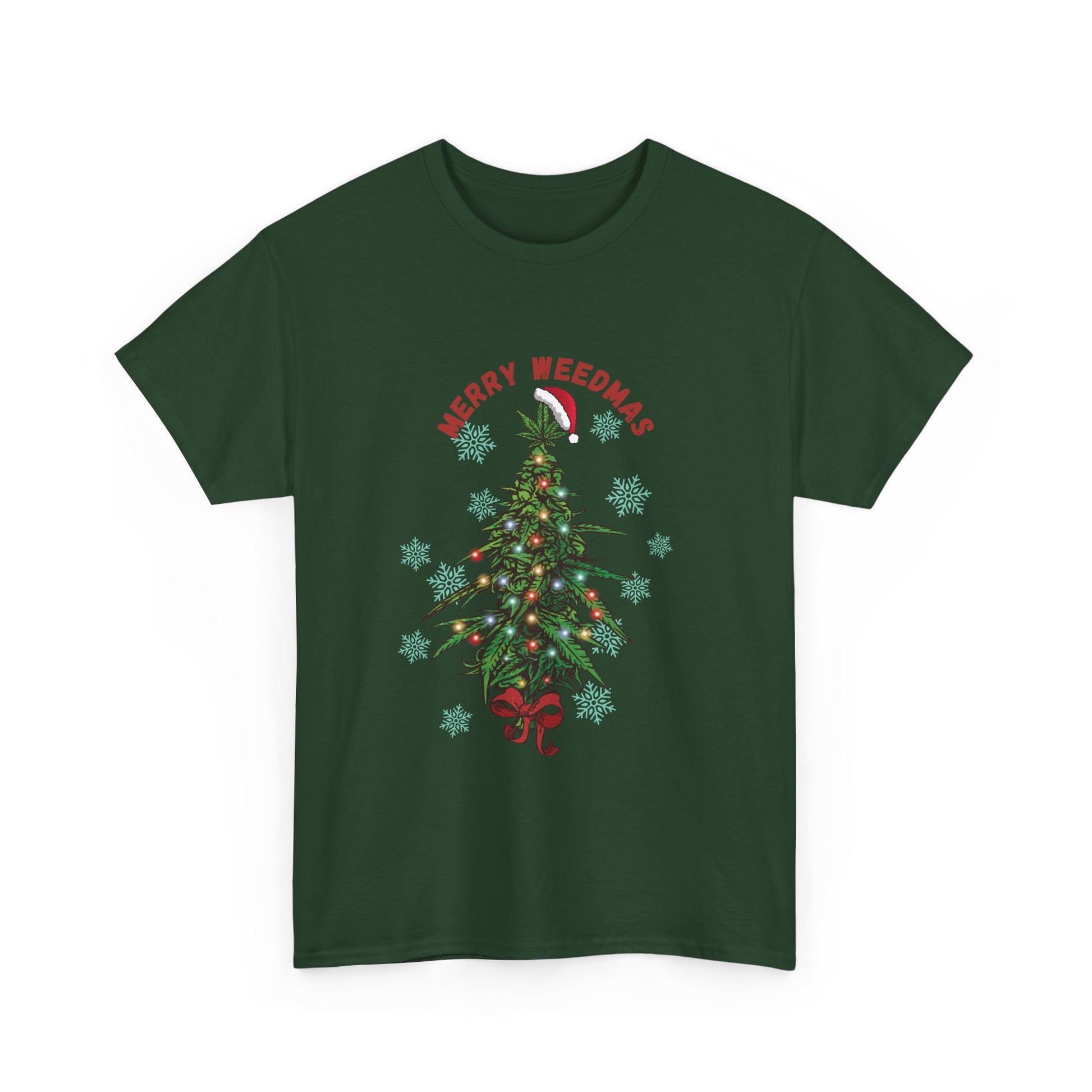 Merry Weedmas Unisex Heavy Cotton Tee - Resilient Mind Media