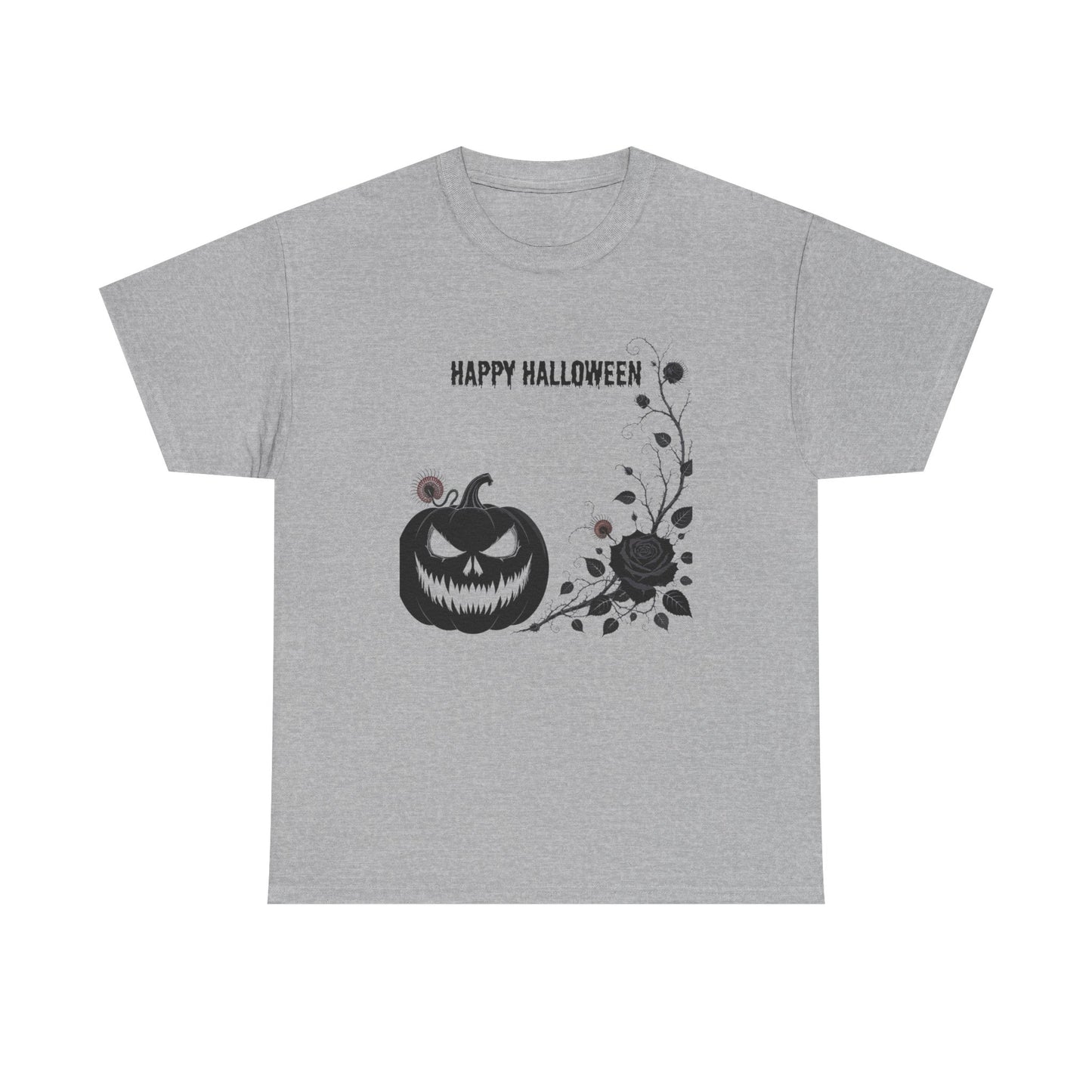 Halloween Unisex Heavy Cotton Tee, Spooky Shirt, Fall Fashion, Pumpkin Shirt, Halloween Celebration, Gothic Tee - Resilient Mind Media