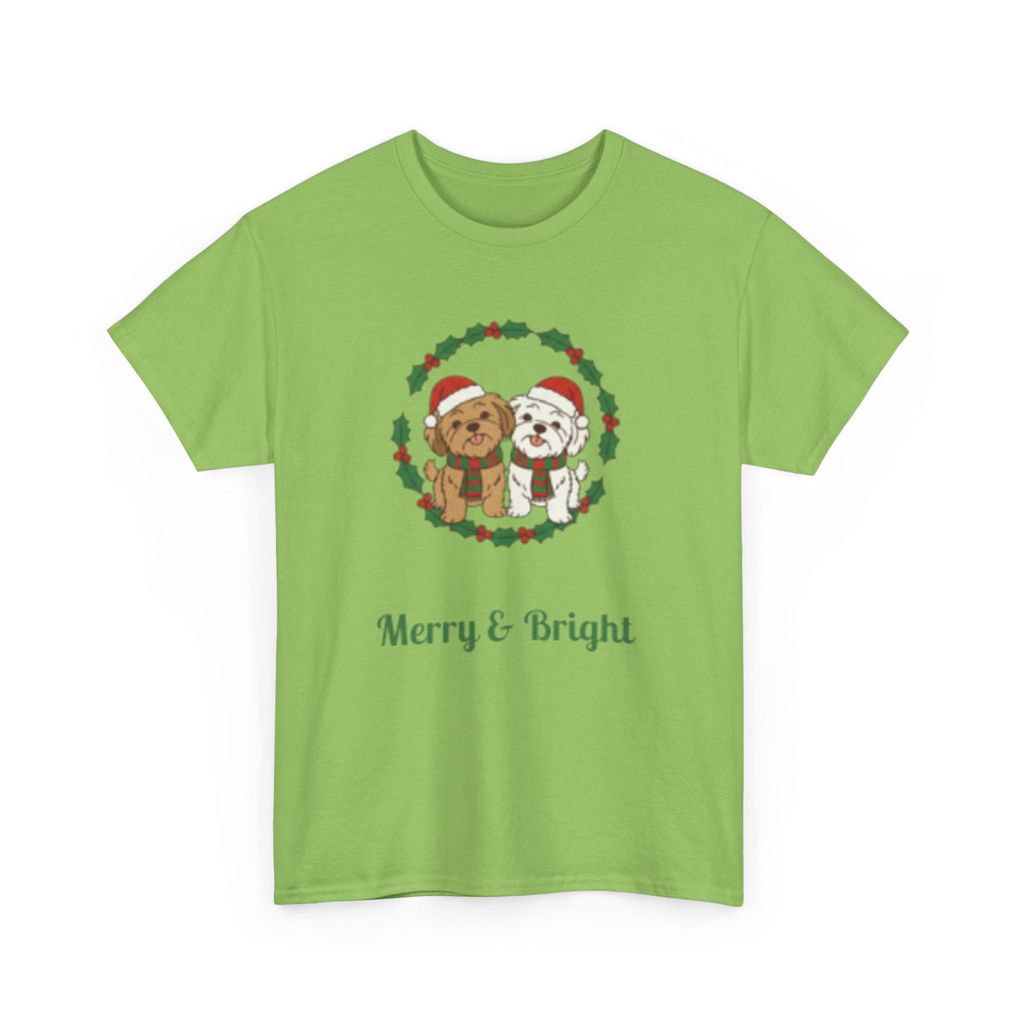 Unisex Holiday Tee, Merry & Bright Christmas Shirt, Cute Winter Clothing, Gift for Him/Her, Cozy Festive Apparel, Family Matching Tees - Resilient Mind Media