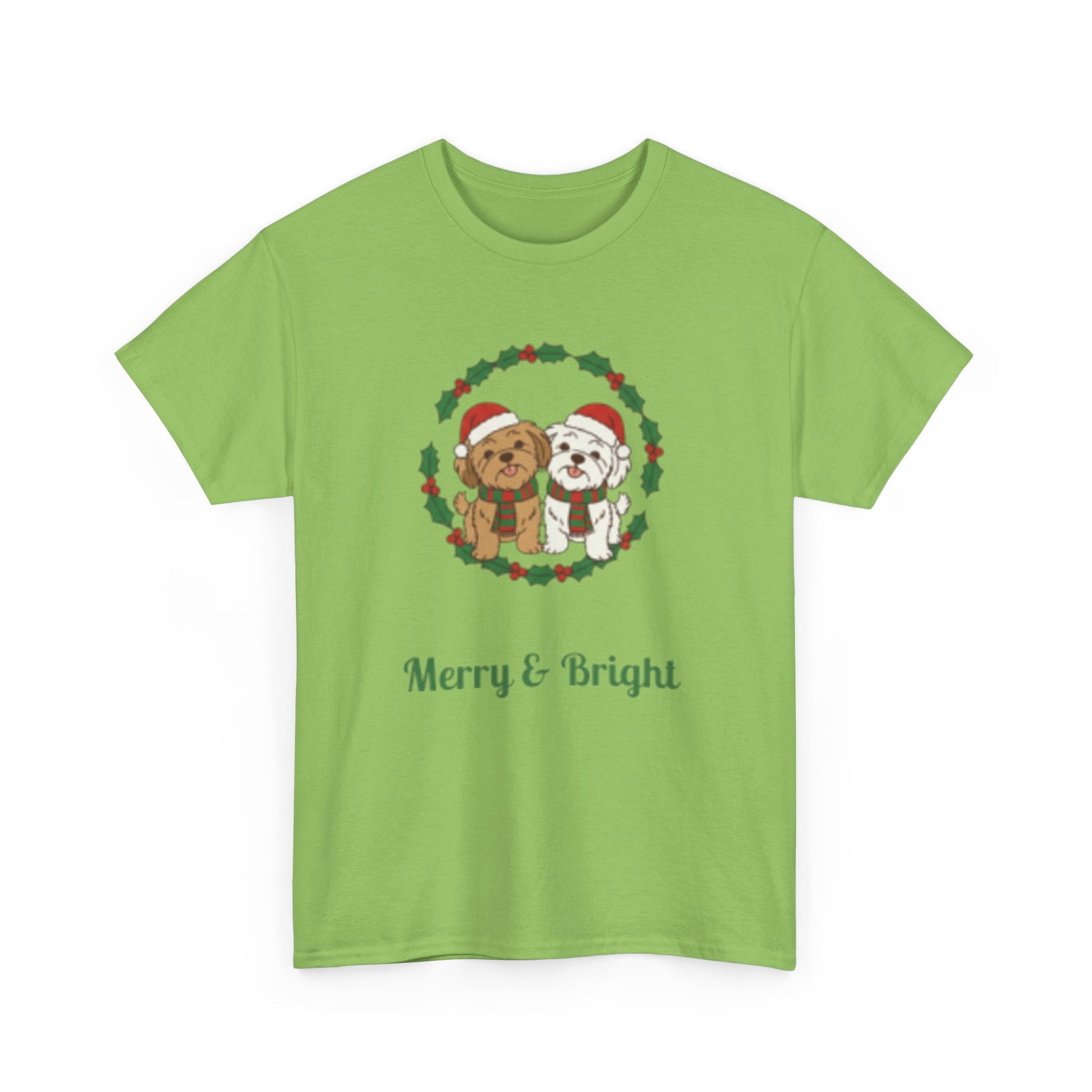 Unisex Holiday Tee, Merry & Bright Christmas Shirt, Cute Winter Clothing, Gift for Him/Her, Cozy Festive Apparel, Family Matching Tees - Resilient Mind Media