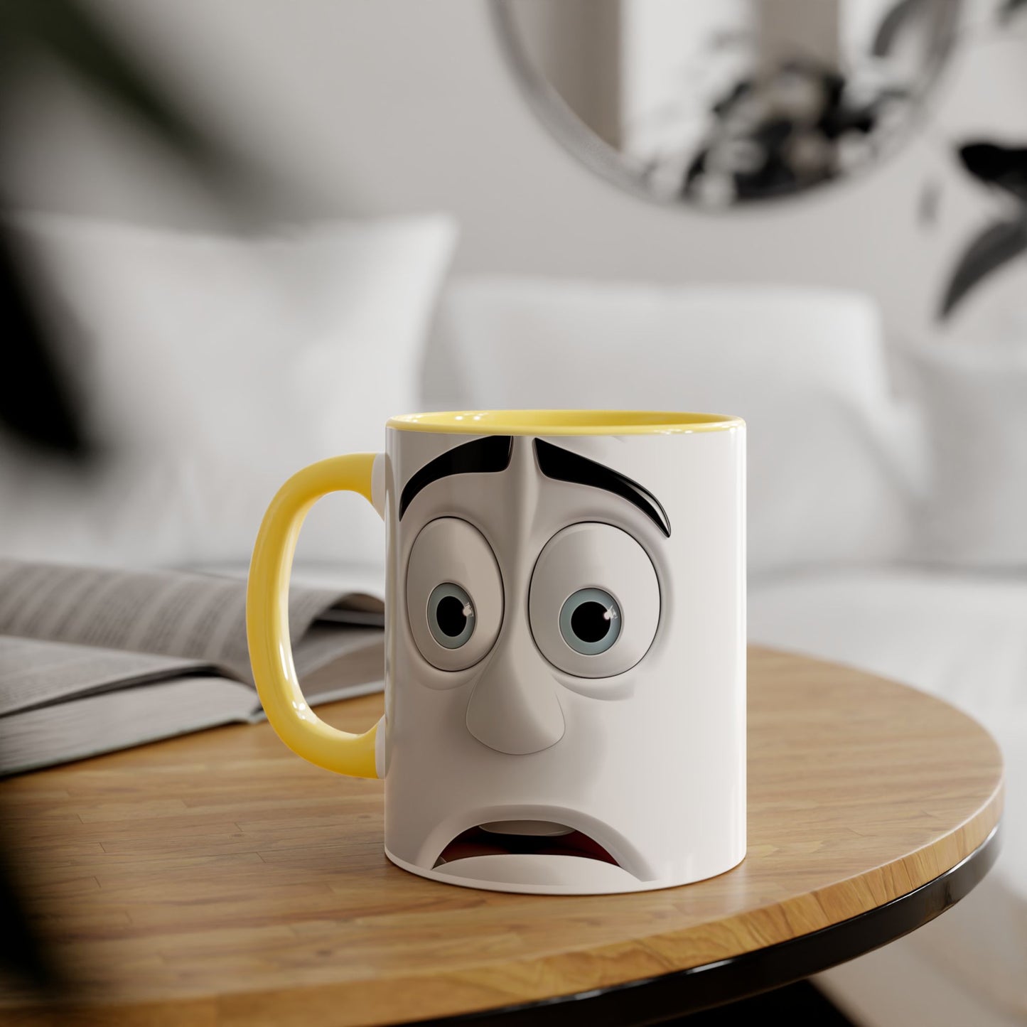 Funny Reaction Accent Mug - 11oz Coffee Cup for Humor Lovers - Resilient Mind Media