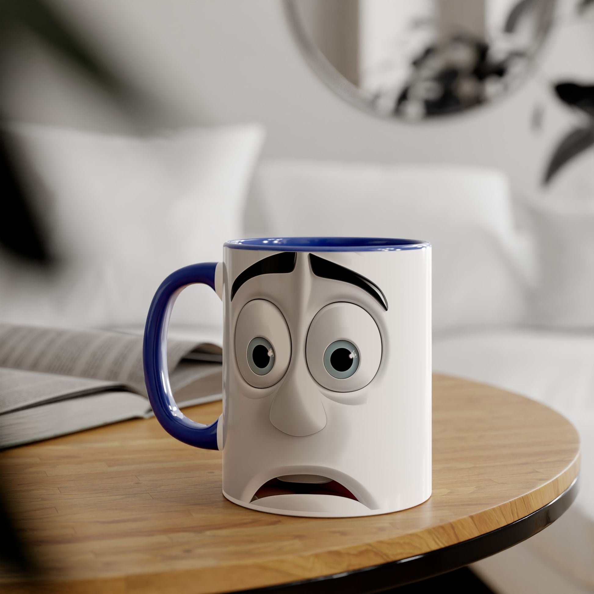 Funny Reaction Accent Mug - 11oz Coffee Cup for Humor Lovers - Resilient Mind Media