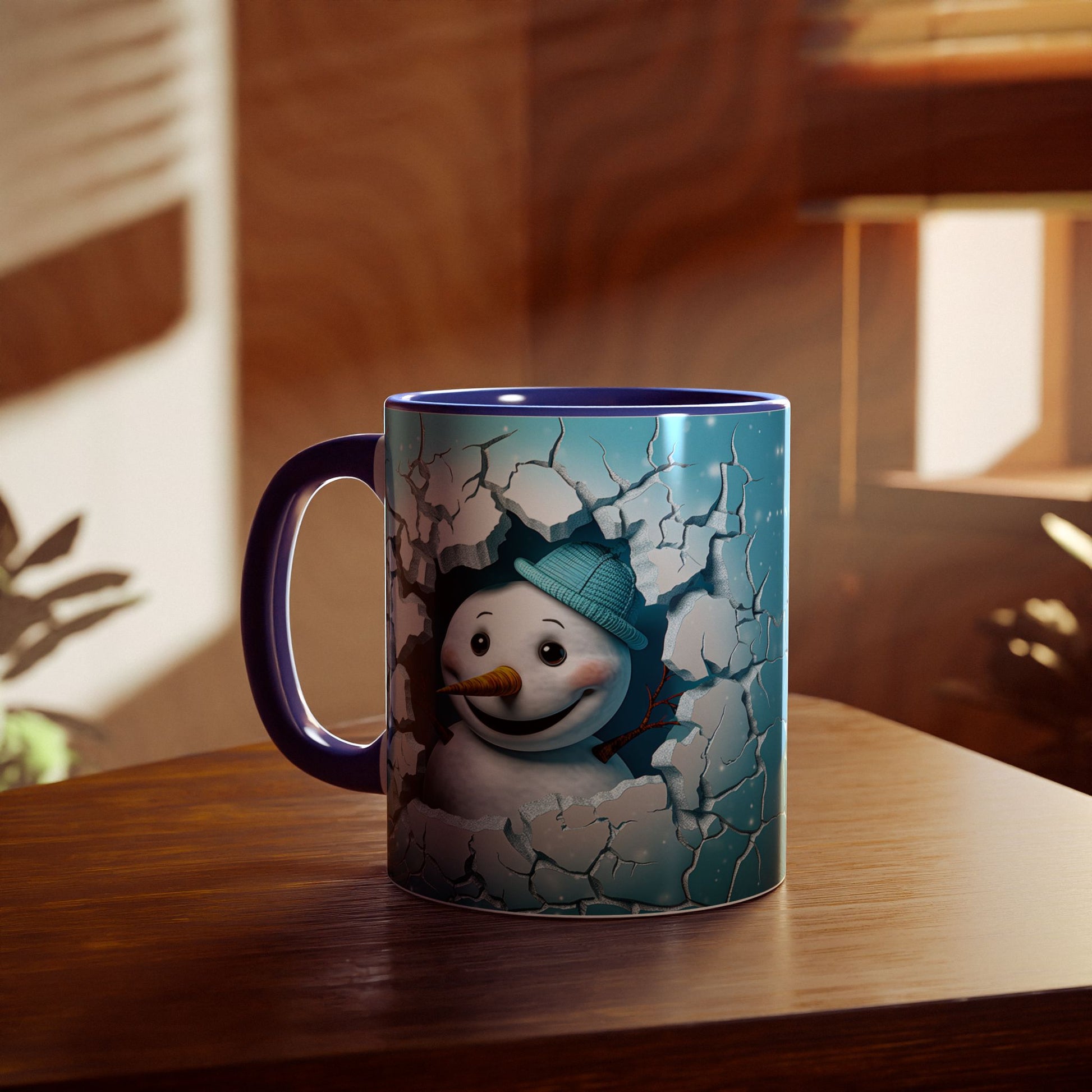 Winter Wonderland Snowman Accent Mug, 11oz - Resilient Mind Media