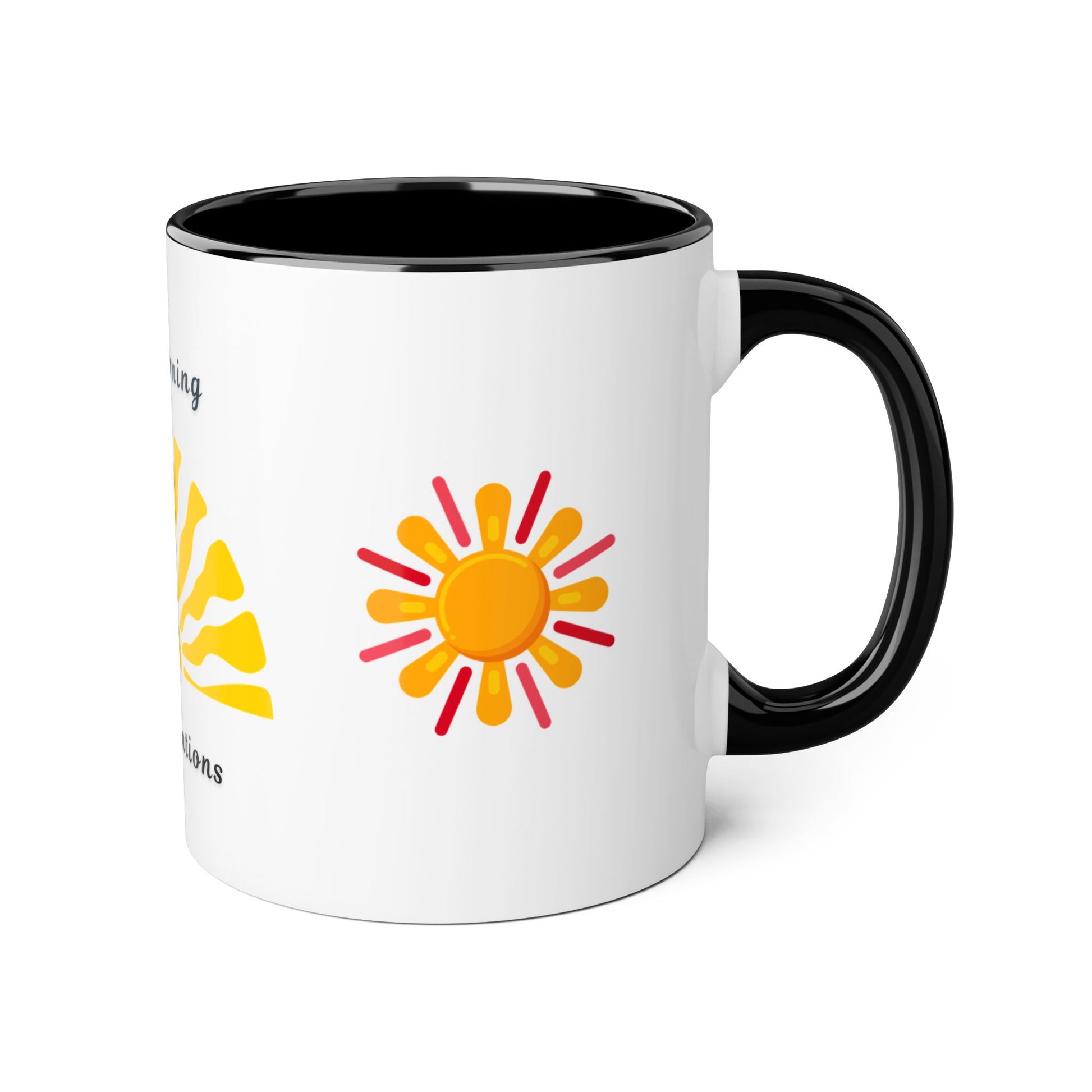 Sunrise Intentions Mug | Good Morning Coffee Cup | Positive Vibes | Gift for Her | Inspirational Kitchen Decor | Morning Routine - Resilient Mind Media