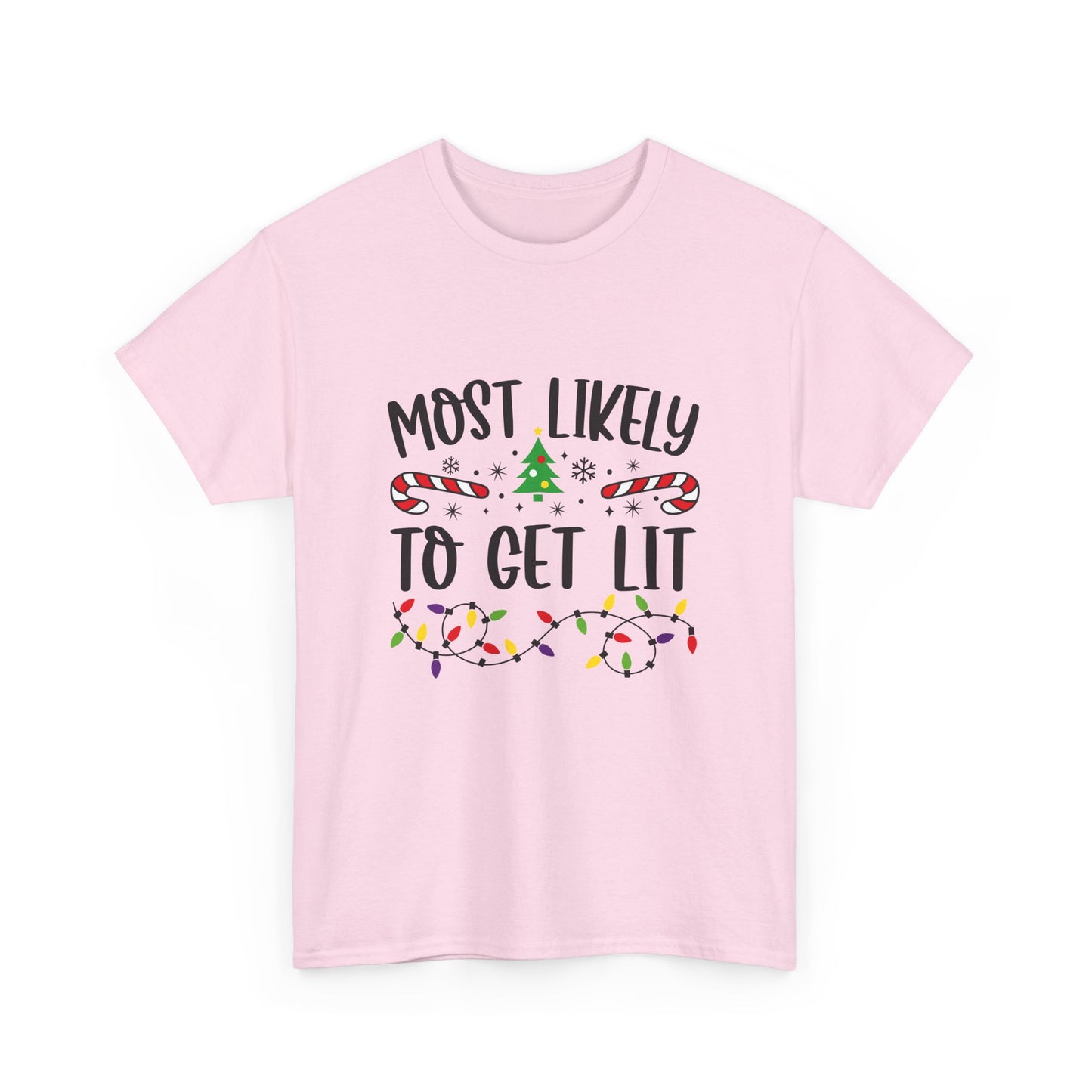 Holiday Humor T-Shirt, Fun Christmas Tee, Gift for Friends, Family Gathering Shirt, Get Lit Tee, Unisex Holiday Apparel - Resilient Mind Media