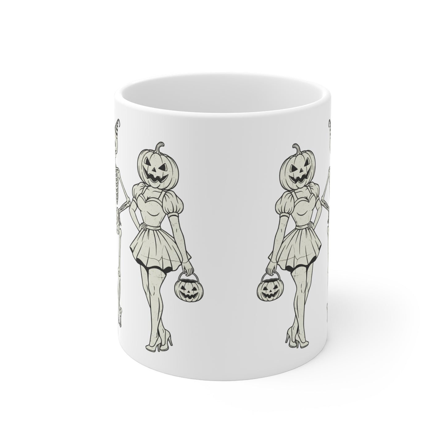 Halloween Ceramic Mugs, Spooky Drinkware, Pumpkin Skeletons, Ghost and Skeleton Mugs, Fall Coffee Cups, Trick or Treat Vessels