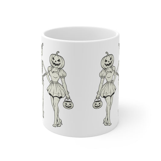 Halloween Ceramic Mugs, Spooky Drinkware, Pumpkin Skeletons, Ghost and Skeleton Mugs, Fall Coffee Cups, Trick or Treat Vessels