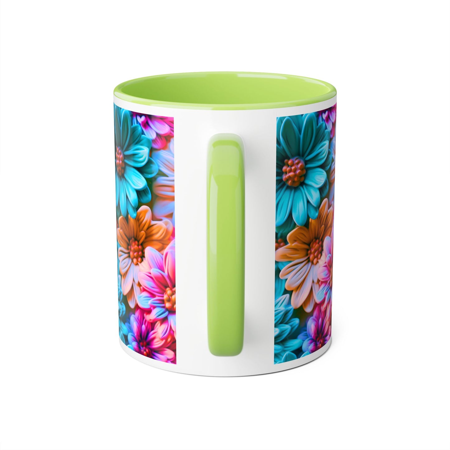 Vibrant Floral Accent Mug - 11oz Coffee Cup for Garden Lovers - Resilient Mind Media