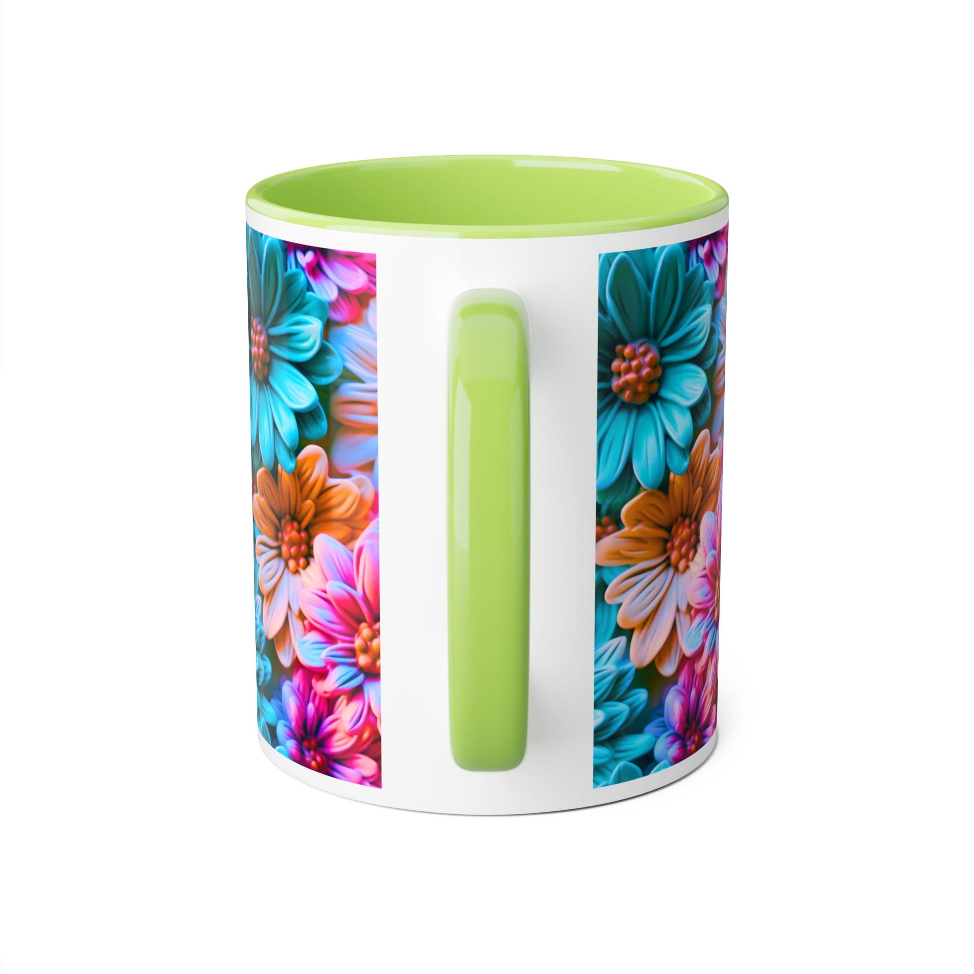 Vibrant Floral Accent Mug - 11oz Coffee Cup for Garden Lovers - Resilient Mind Media
