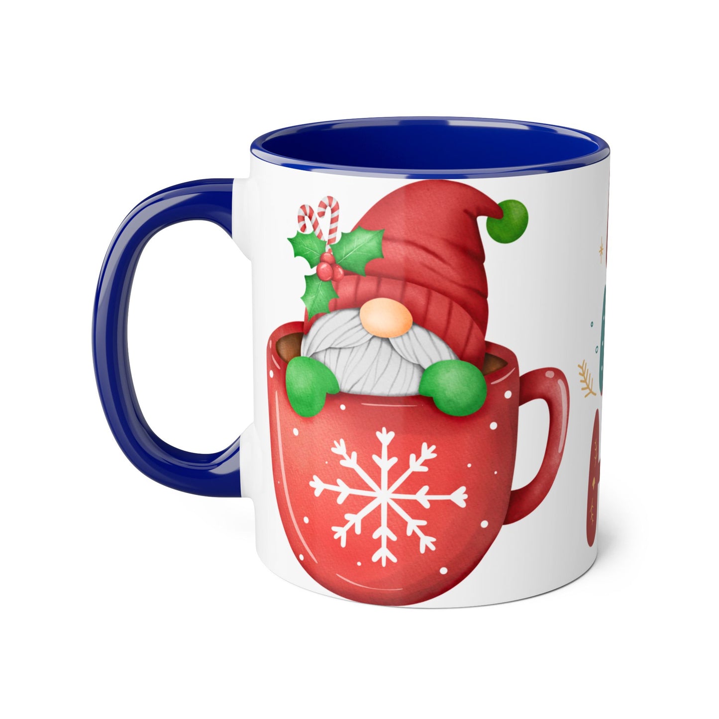 Festive Holiday Mug, Christmas Mug, Santa Coffee Cup, Winter Decor, Ho Ho Ho Gift - Resilient Mind Media