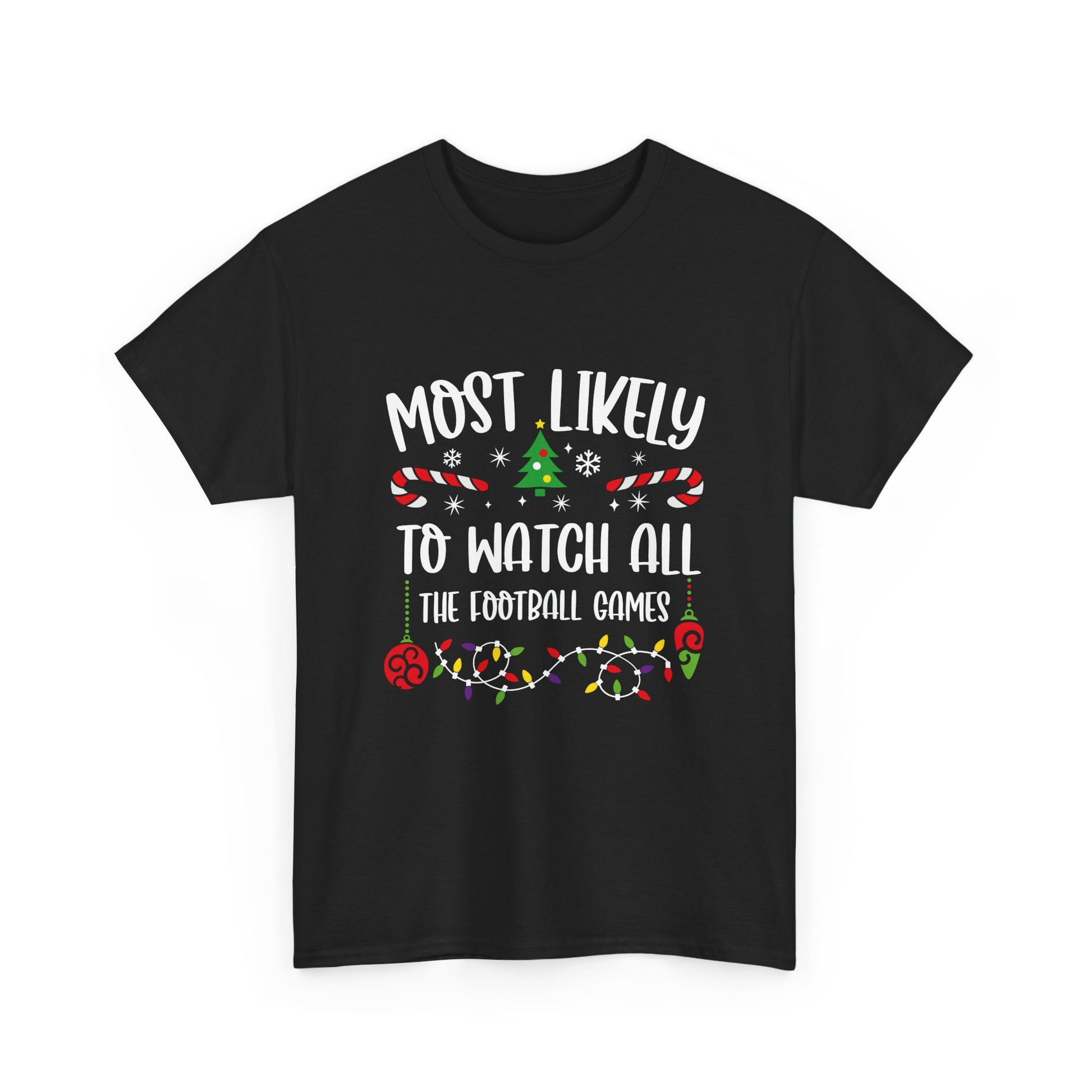 MOST LIKELY TO GROUP T SHIRT Festive Candy Cane Christmas Tee - Resilient Mind Media