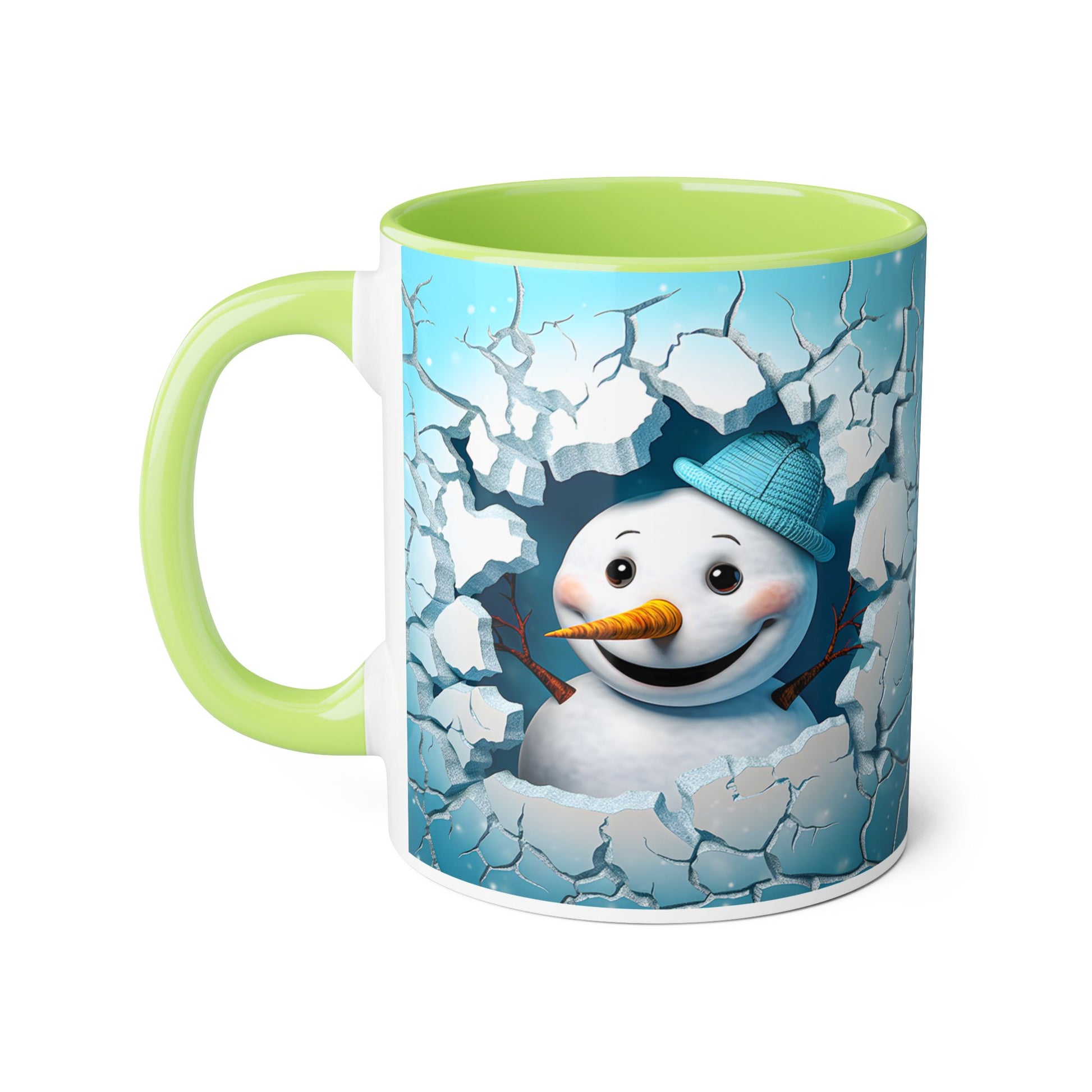 Winter Wonderland Snowman Accent Mug, 11oz - Resilient Mind Media