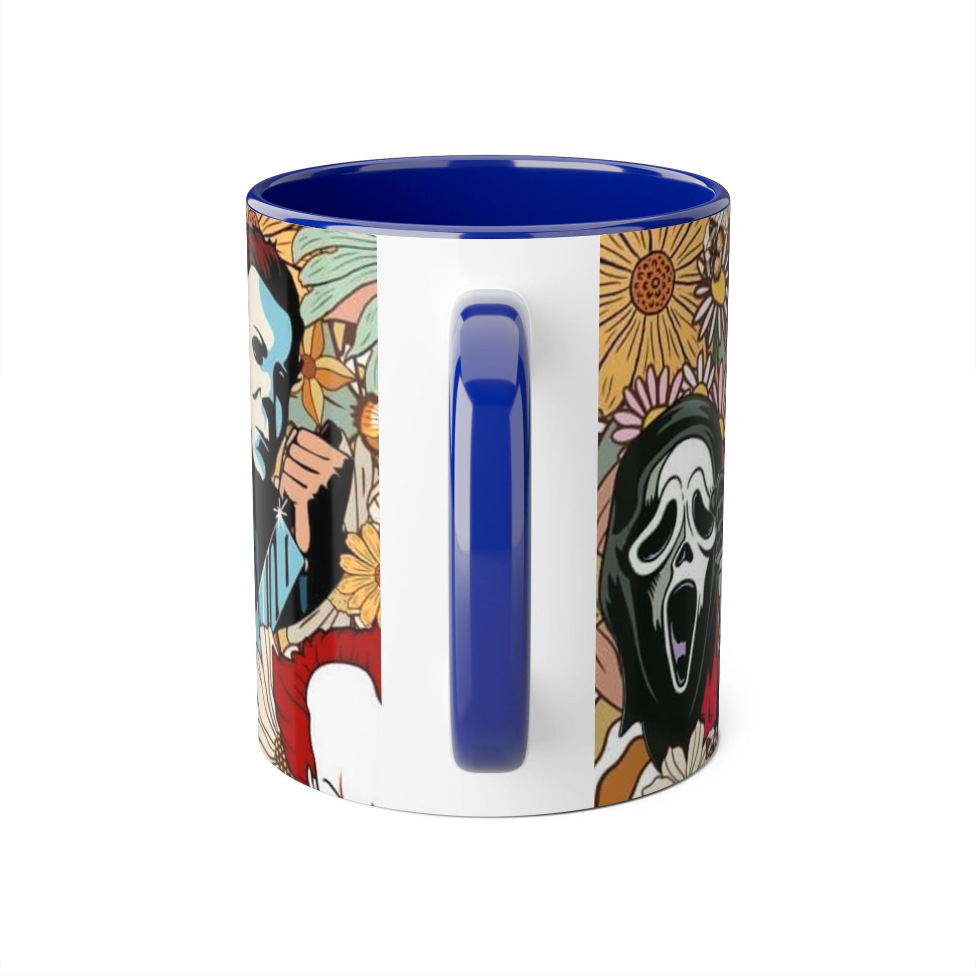 Chic Horror Accent Mugs, 11oz | Unique Gift for Horror Fans, Coffee Lover's Collectible, Spooky Seasonal Decor, Movie Night Essentials - Resilient Mind Media