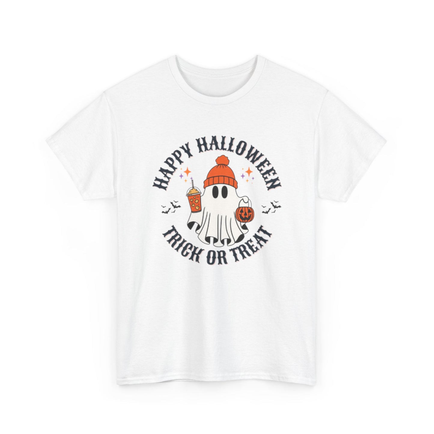 Halloween Ghost T-Shirt | Happy Halloween Trick or Treat Tee | Unisex Cotton Shirt | Spooky Season Apparel | Gifts for Halloween [...] - Resilient Mind Media