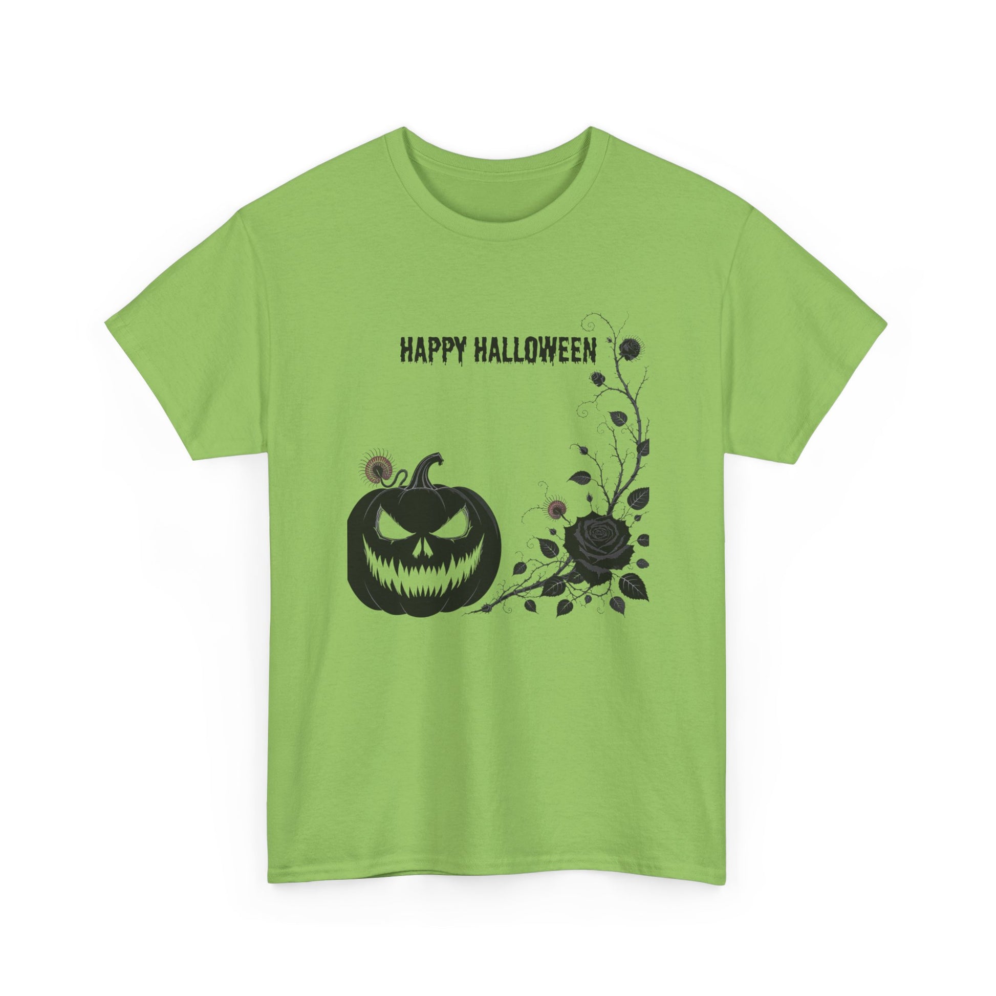 Halloween Unisex Heavy Cotton Tee, Spooky Shirt, Fall Fashion, Pumpkin Shirt, Halloween Celebration, Gothic Tee - Resilient Mind Media