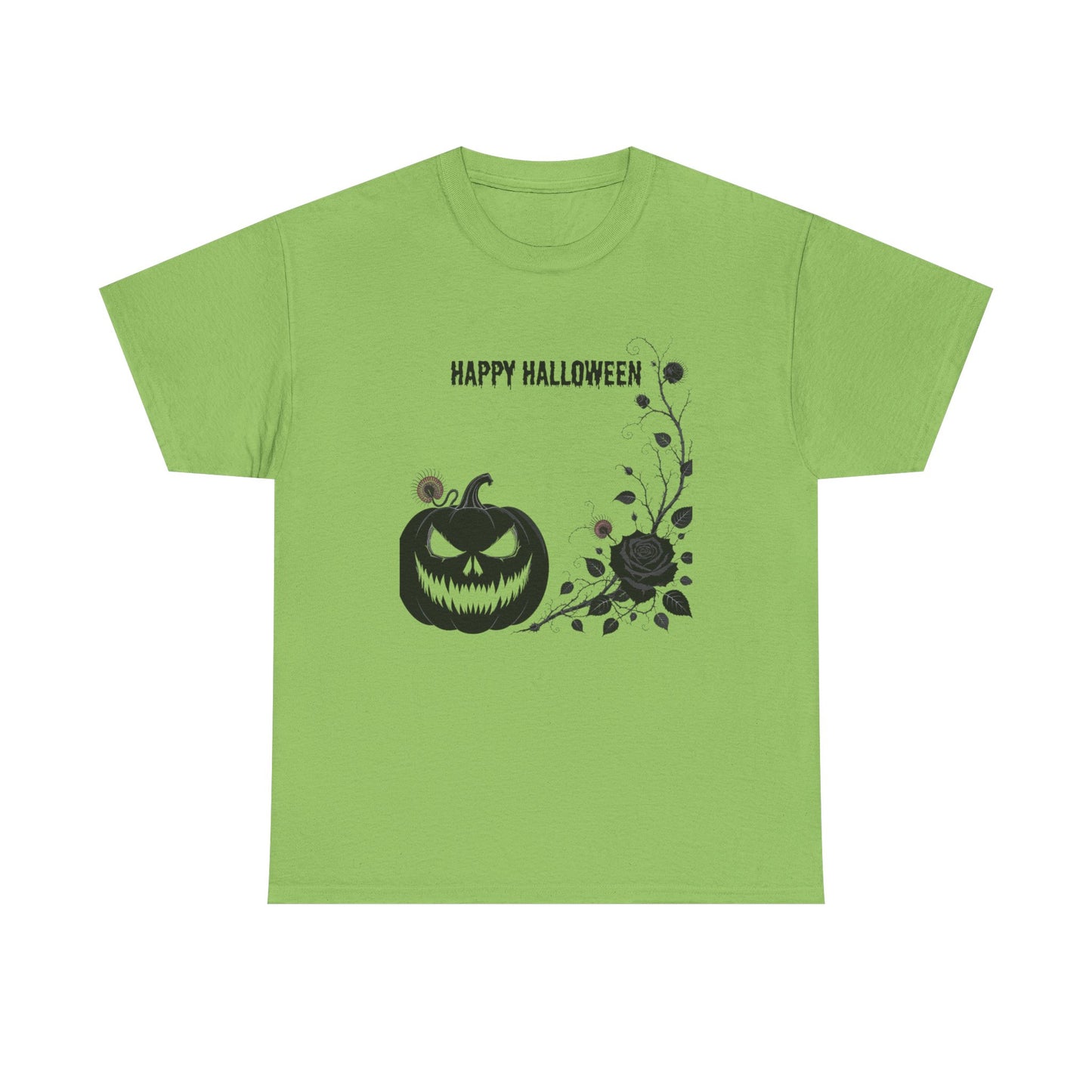 Halloween Unisex Heavy Cotton Tee, Spooky Shirt, Fall Fashion, Pumpkin Shirt, Halloween Celebration, Gothic Tee - Resilient Mind Media