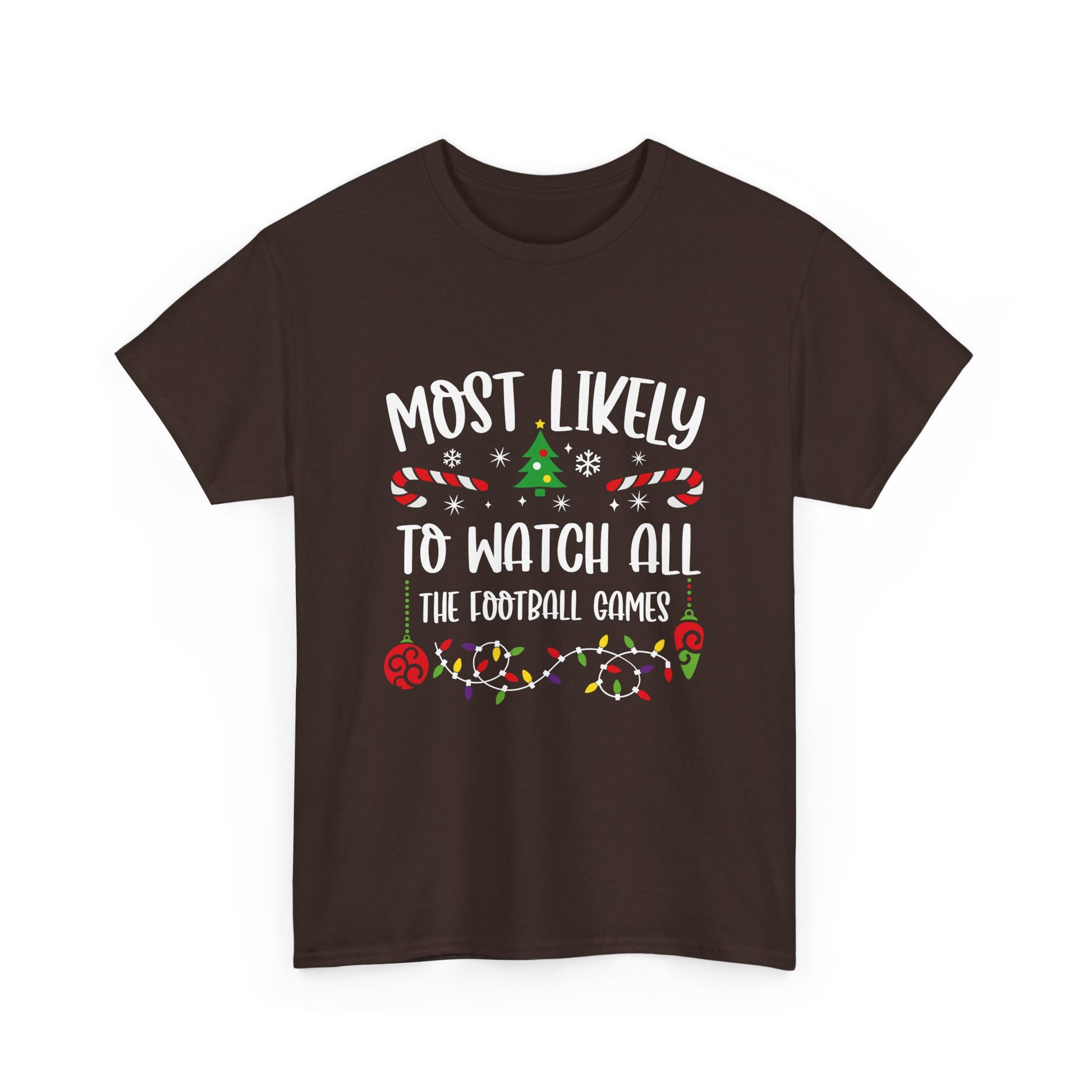 MOST LIKELY TO GROUP T SHIRT Festive Candy Cane Christmas Tee - Resilient Mind Media