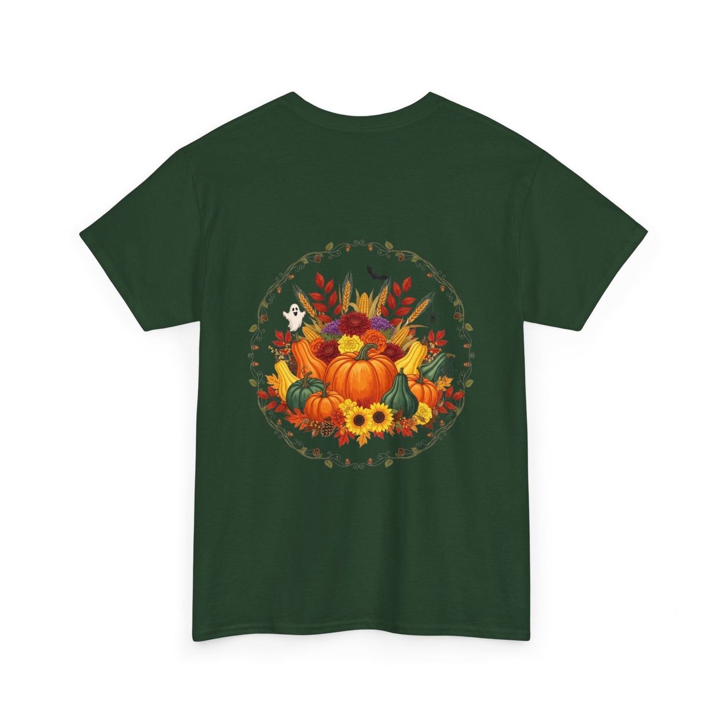 Fall Vibes Unisex Cotton Tee | Cute Autumn Shirt for Thanksgiving, Seasonal Gatherings, Cozy Nights, Harvest Celebrations, Gift