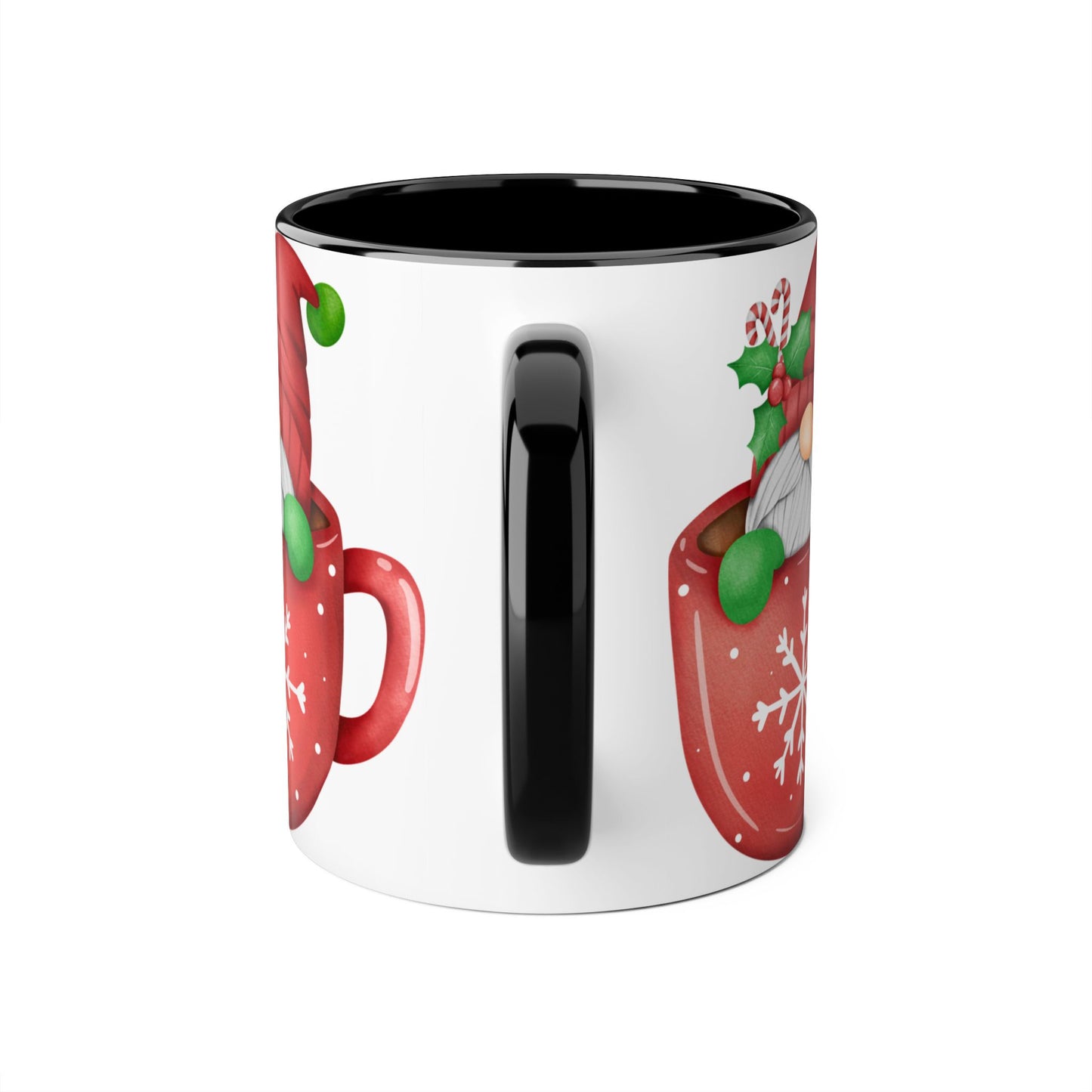 Festive Holiday Mug, Christmas Mug, Santa Coffee Cup, Winter Decor, Ho Ho Ho Gift - Resilient Mind Media