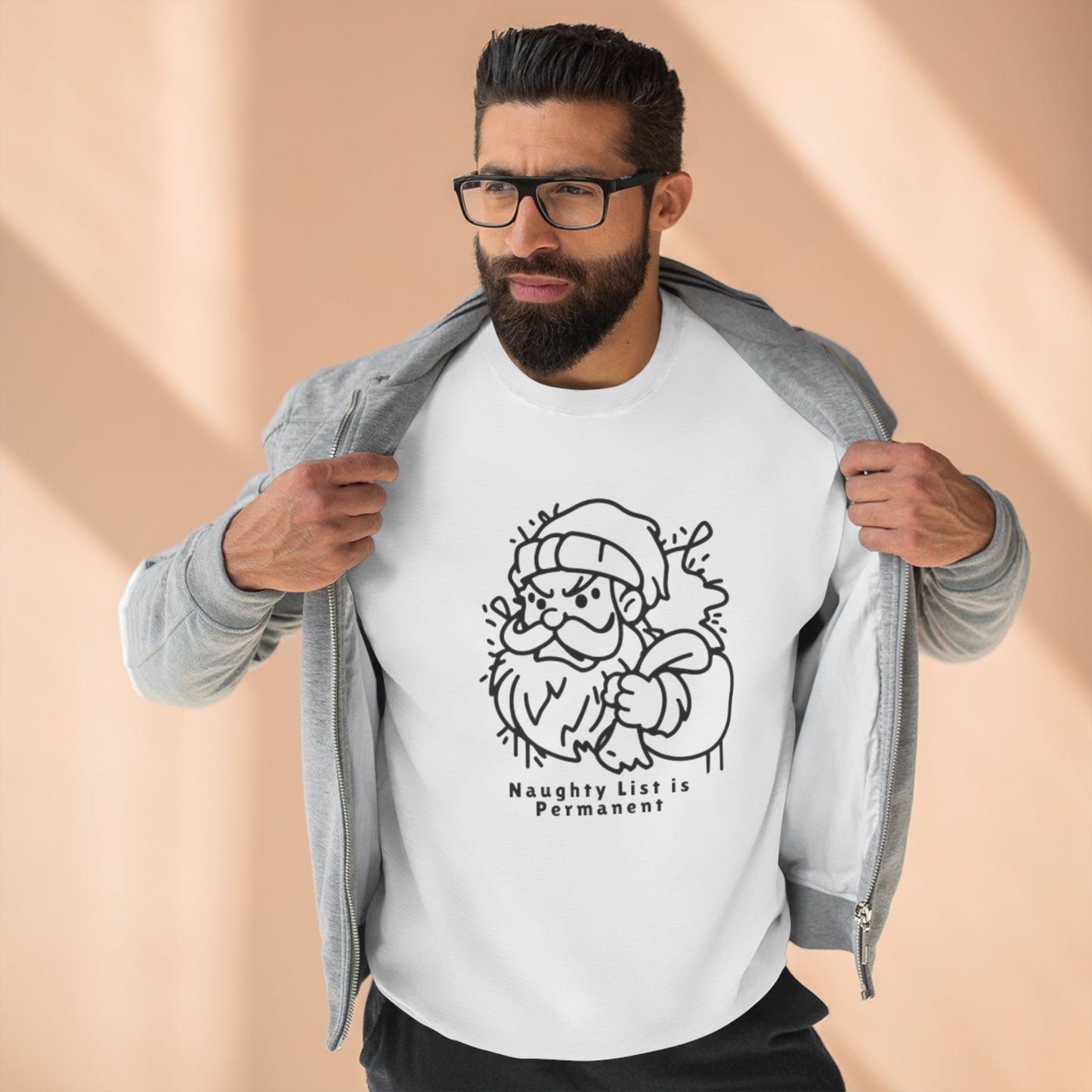 Santa Saying Naughty List Unisex Crewneck Sweatshirt - Resilient Mind Media