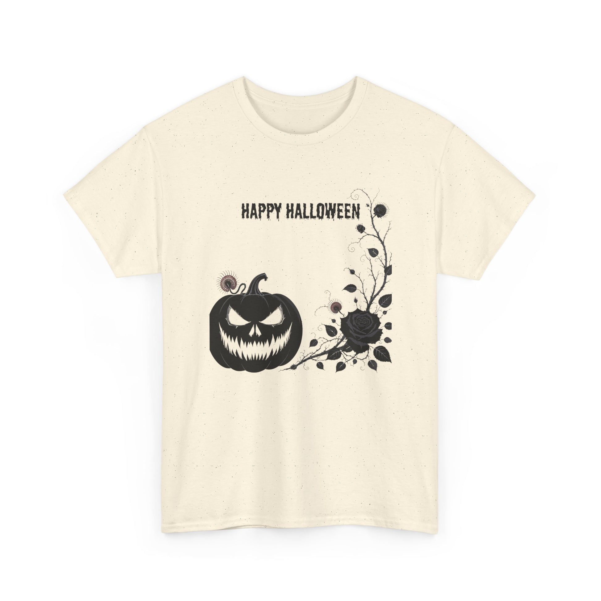 Halloween Unisex Heavy Cotton Tee, Spooky Shirt, Fall Fashion, Pumpkin Shirt, Halloween Celebration, Gothic Tee - Resilient Mind Media