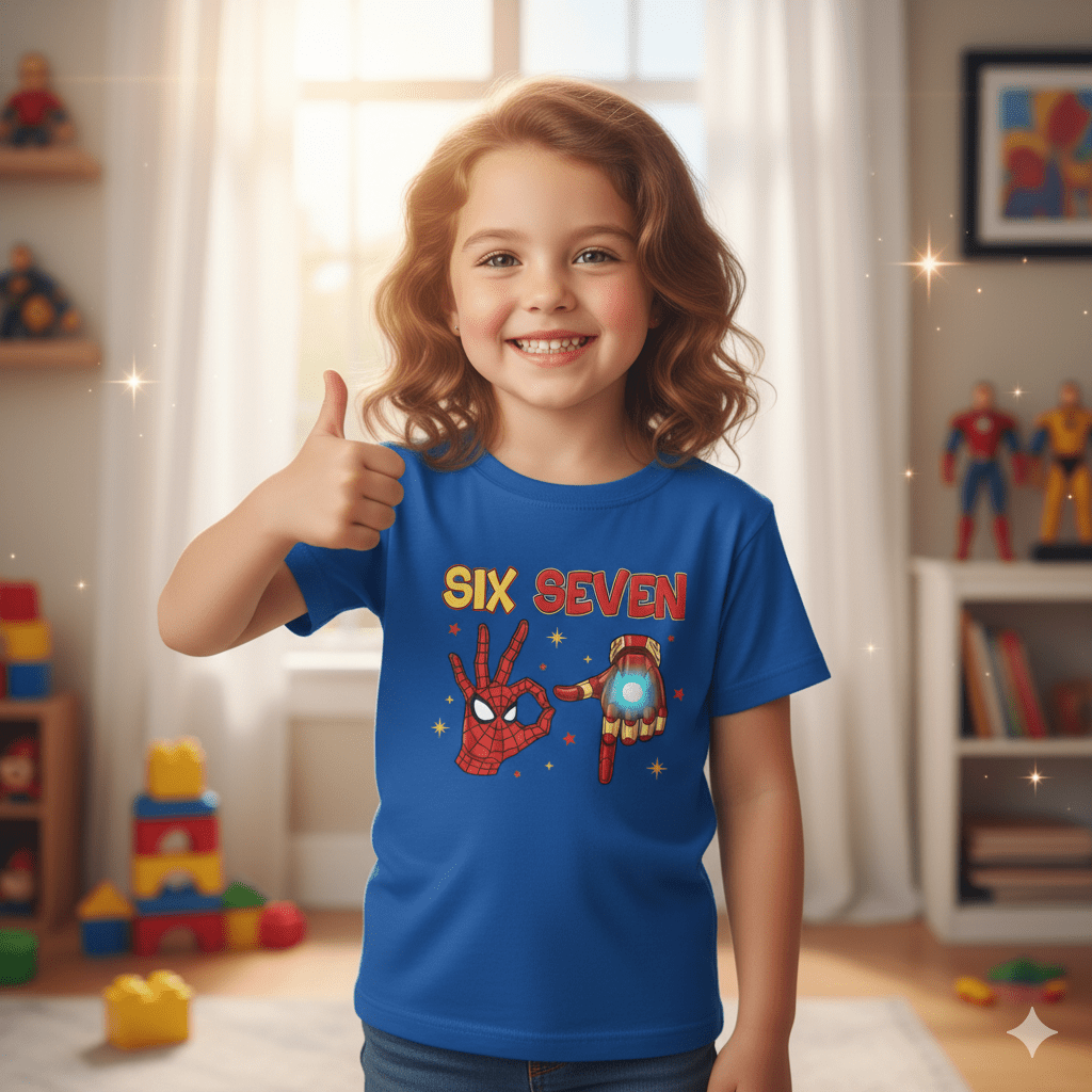 Superhero 67 Kids Tee: Stylish, Playful, Perfect Gift for Birthdays, Comic Con, and Everyday Fun - Resilient Mind Media