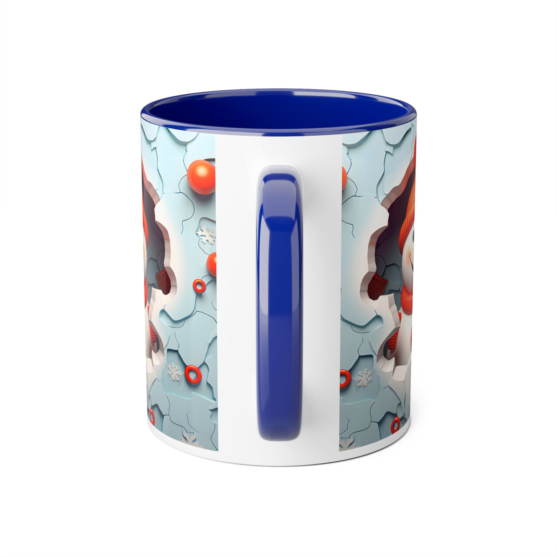 Winter Wonderland Accent Mug - 11oz Christmas Snowman Design - Resilient Mind Media