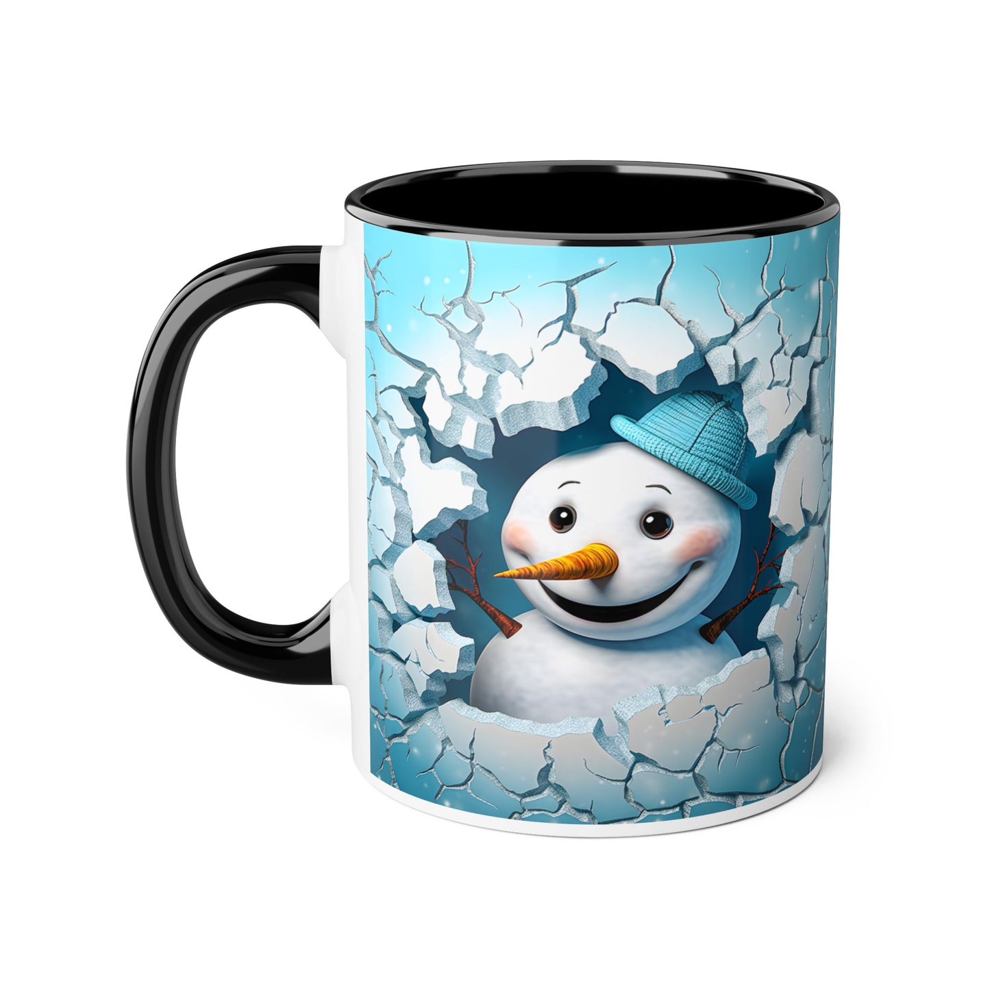 Winter Wonderland Snowman Accent Mug, 11oz - Resilient Mind Media
