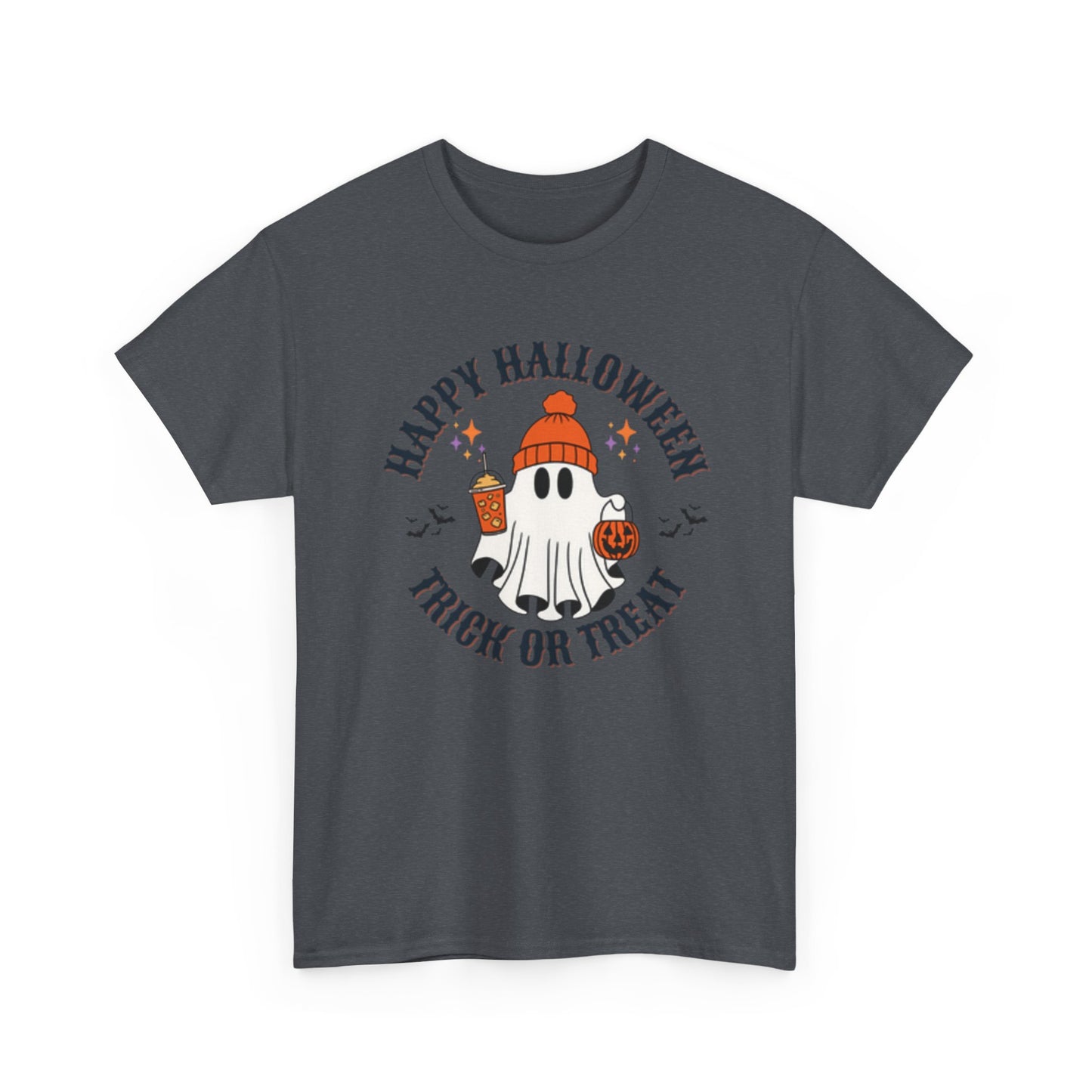 Halloween Ghost T-Shirt | Happy Halloween Trick or Treat Tee | Unisex Cotton Shirt | Spooky Season Apparel | Gifts for Halloween [...] - Resilient Mind Media