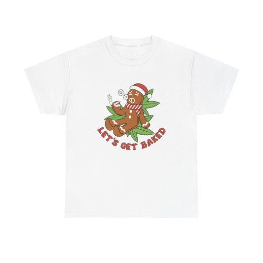 Let's Get Baked Gingerbread Unisex Heavy Cotton Tee - Resilient Mind Media