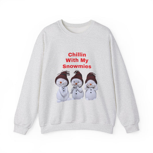 Cozy Holiday Sweatshirt with Snowman Design, Cute Winter Apparel, Christmas Gift, Unisex Crewneck, Perfect for Cold Days, Fun Holiday Outfit - Resilient Mind Media