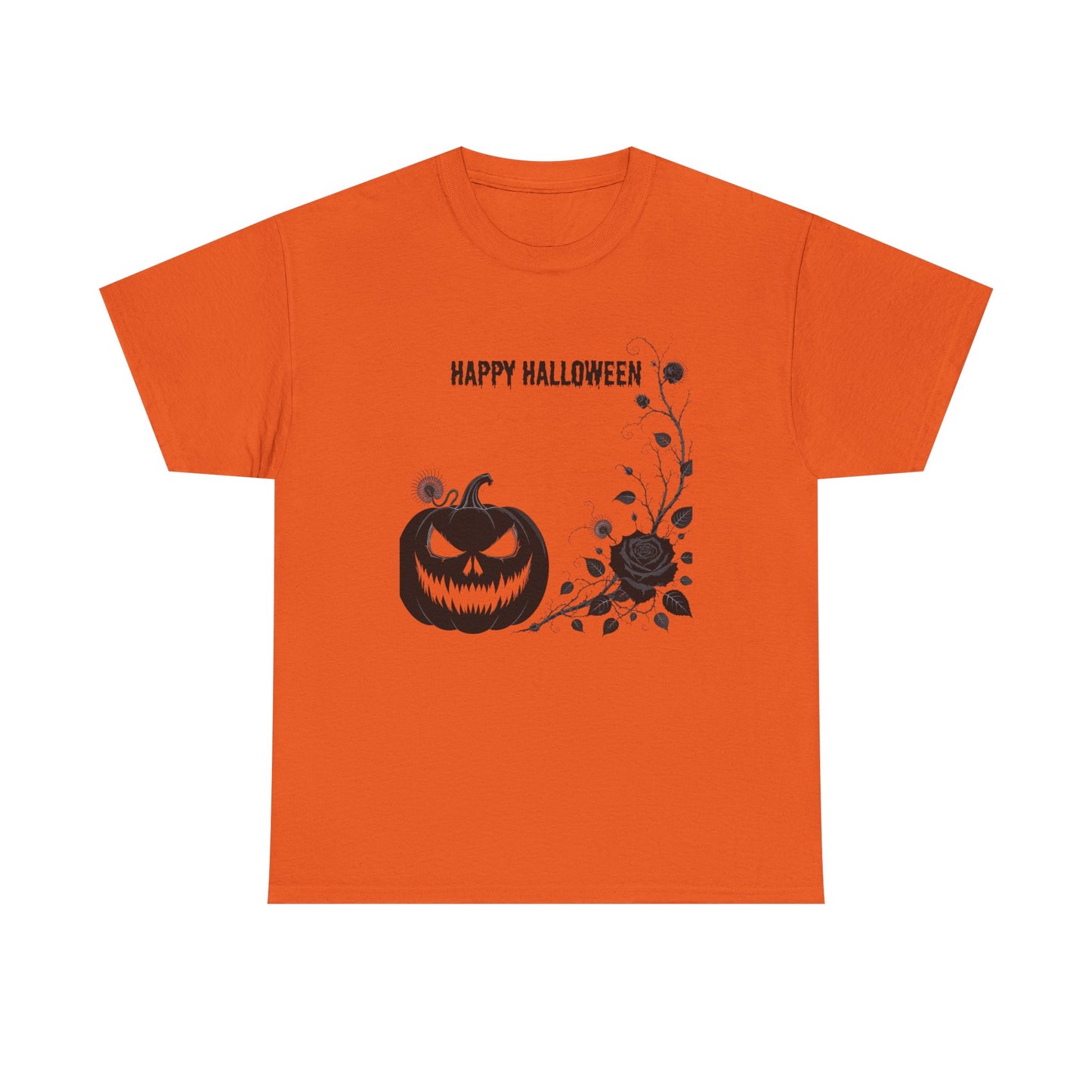 Halloween Unisex Heavy Cotton Tee, Spooky Shirt, Fall Fashion, Pumpkin Shirt, Halloween Celebration, Gothic Tee - Resilient Mind Media