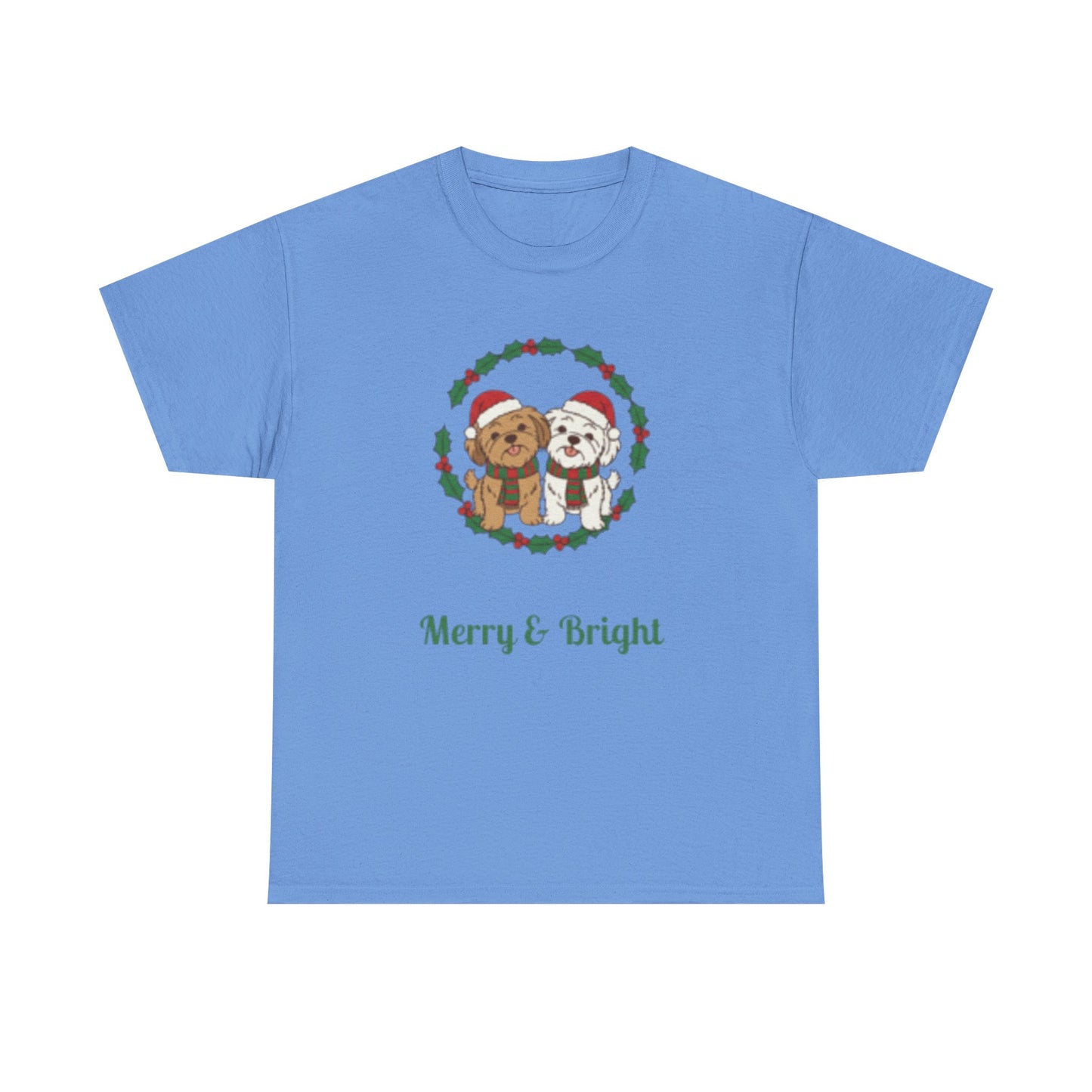 Unisex Holiday Tee, Merry & Bright Christmas Shirt, Cute Winter Clothing, Gift for Him/Her, Cozy Festive Apparel, Family Matching Tees - Resilient Mind Media